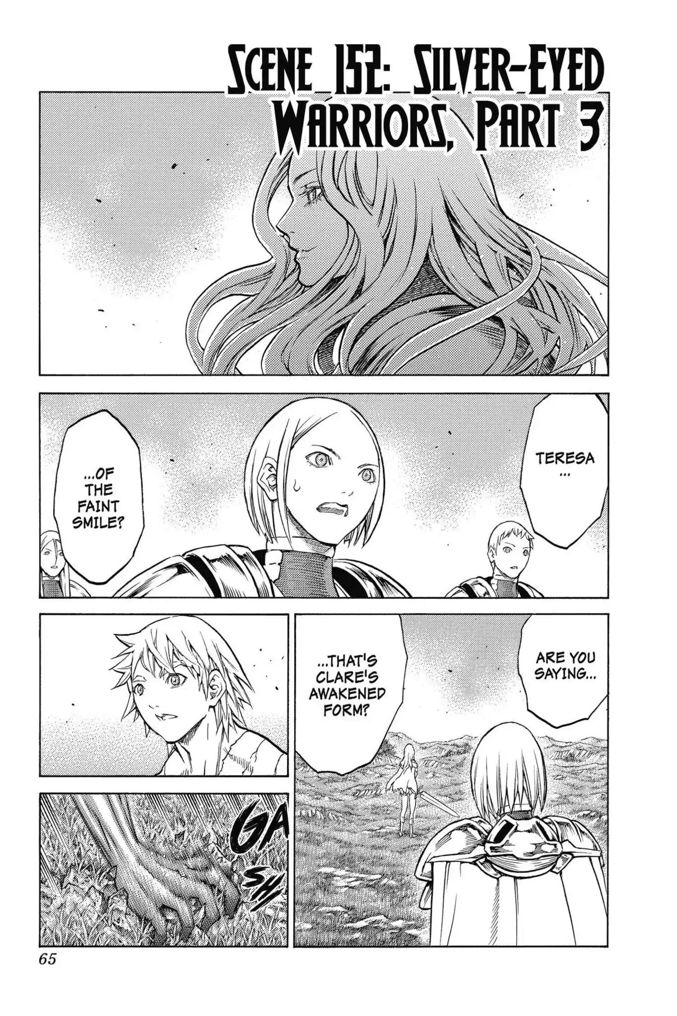 Claymore Chapter 152 page 1 - Chapter 152: Vol.27 Scene 152: Silver-Eyed Warriors, Part 3