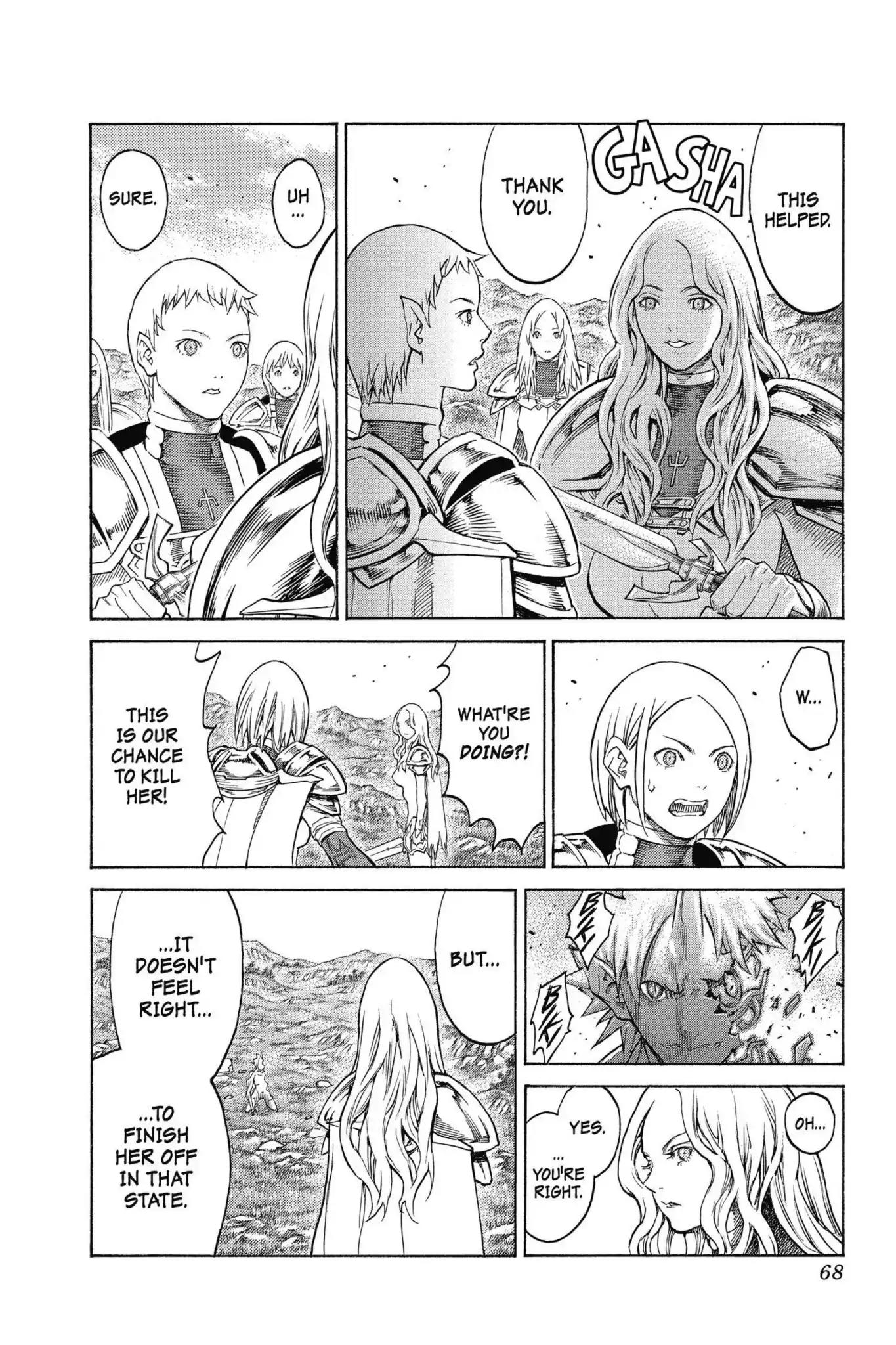 Claymore Chapter 152 page 4 - Chapter 152: Vol.27 Scene 152: Silver-Eyed Warriors, Part 3
