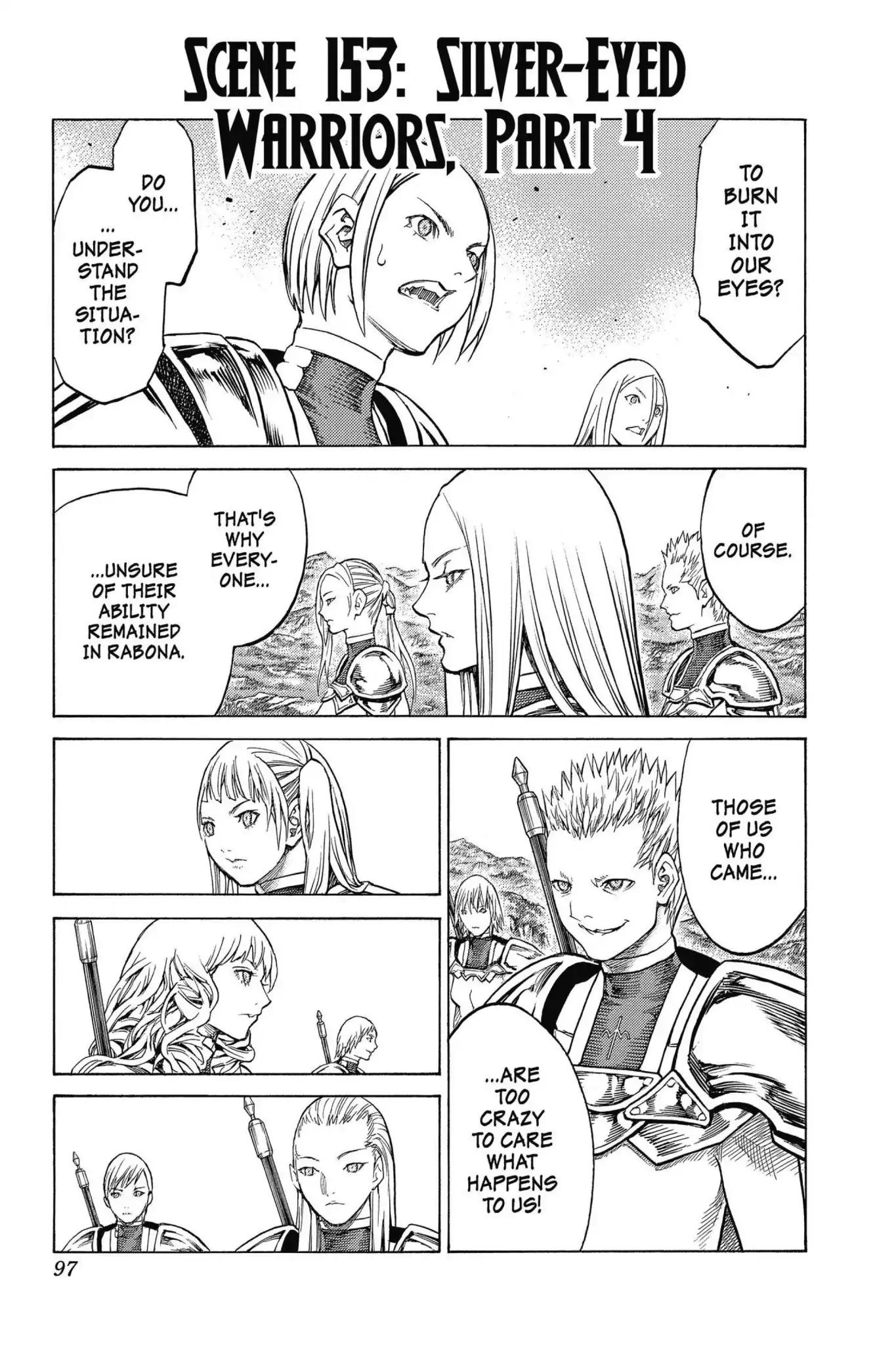 Claymore Chapter 153 page 1 - Chapter 153: Vol.27 Scene 153: Silver-Eyed Warriors, Part 4