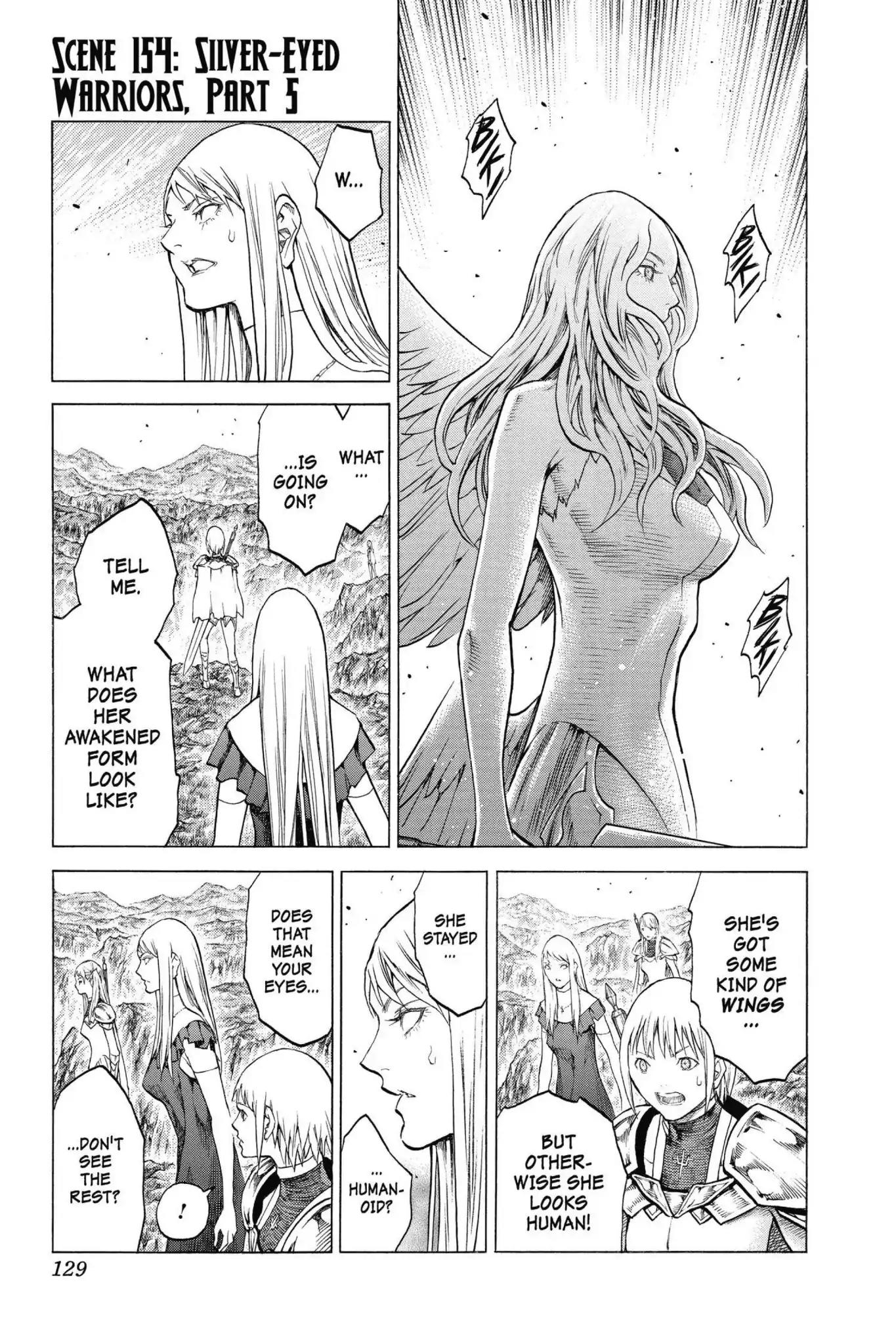 Claymore Chapter 154 page 1 - Chapter 154: Vol.27 Scene 154: Silver-Eyed Warriors, Part 5