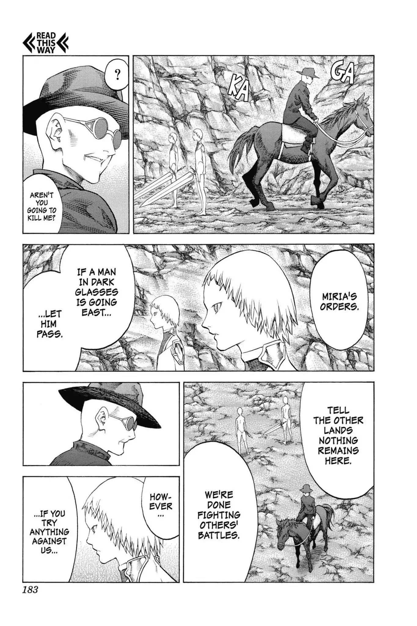 Claymore Chapter 155 page 19 - Vol.27 Last Scene: Silver-Eyed Warriors, Part 6