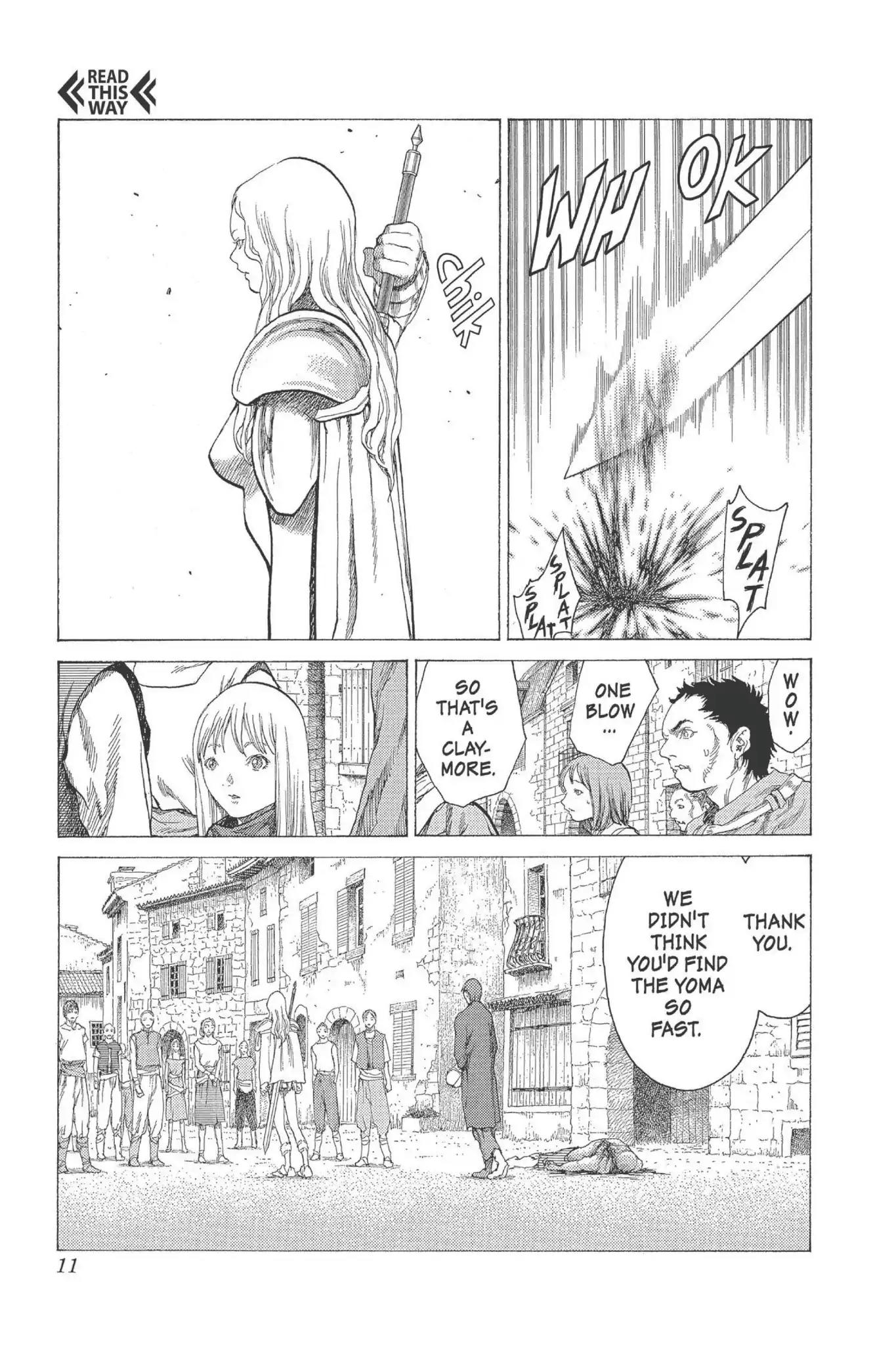 Claymore Chapter 16 page 10 - Chapter 16: Vol.4 Scene 16: Teresa of the Faint Smile, Part 5