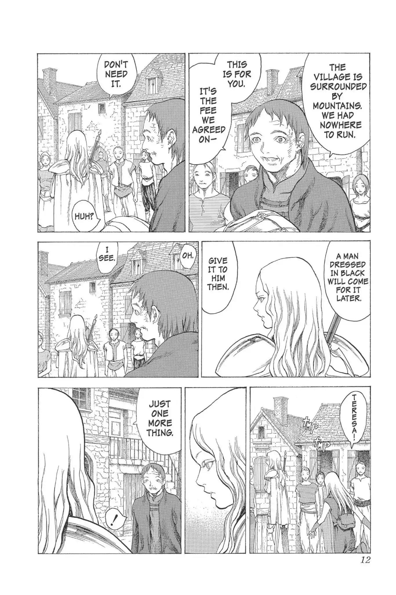 Claymore Chapter 16 page 11 - Chapter 16: Vol.4 Scene 16: Teresa of the Faint Smile, Part 5