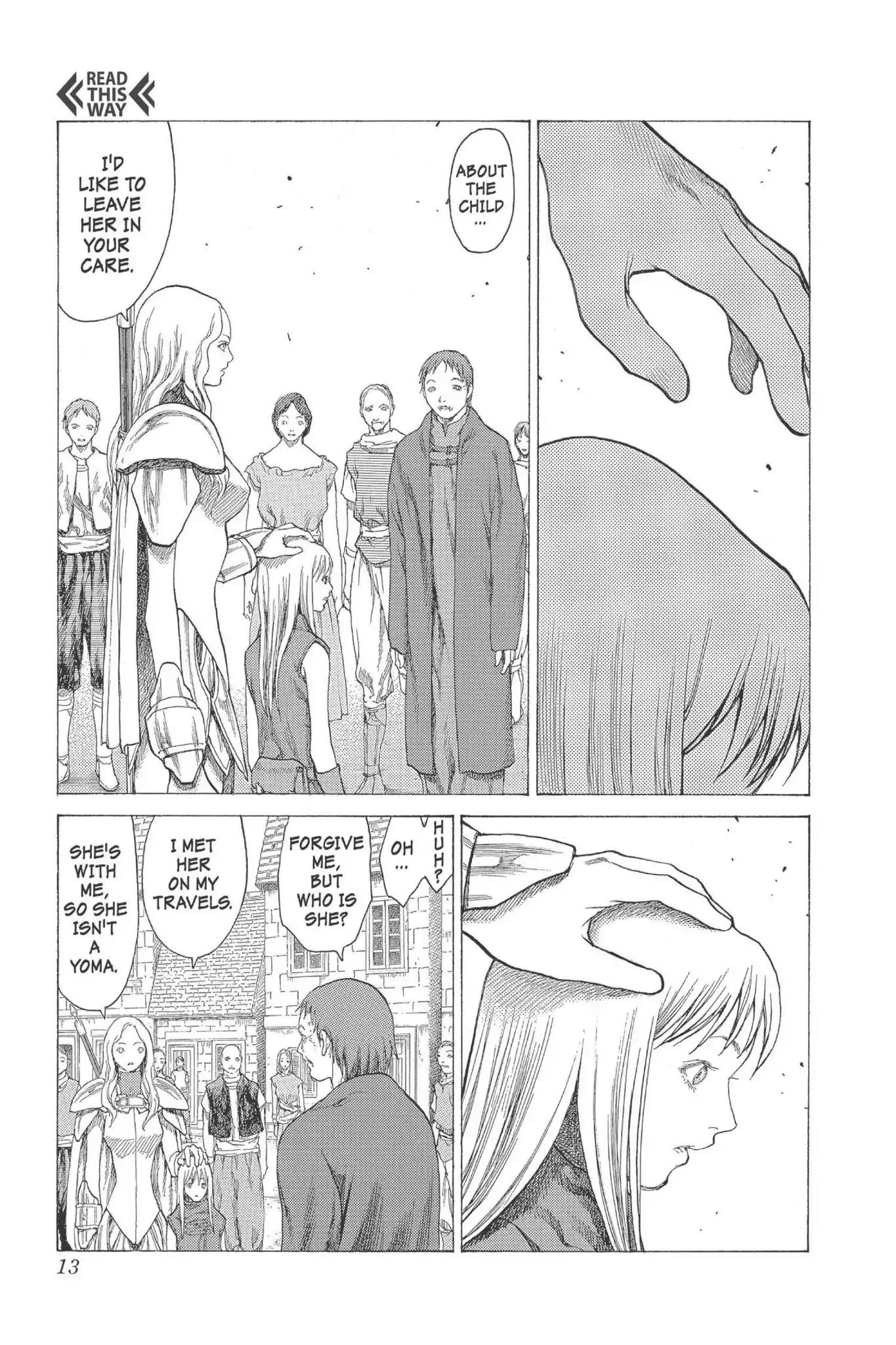 Claymore Chapter 16 page 12 - Chapter 16: Vol.4 Scene 16: Teresa of the Faint Smile, Part 5