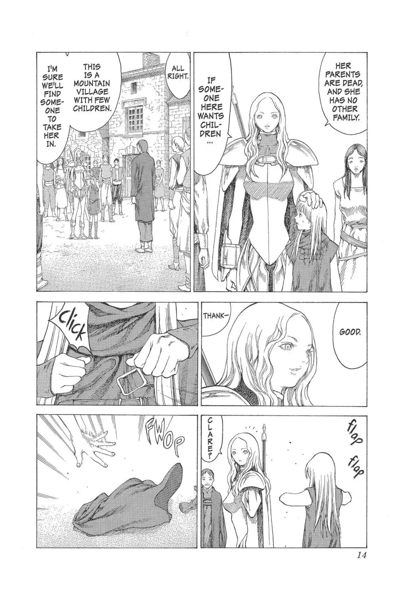 Claymore Chapter 16 page 13 - Chapter 16: Vol.4 Scene 16: Teresa of the Faint Smile, Part 5