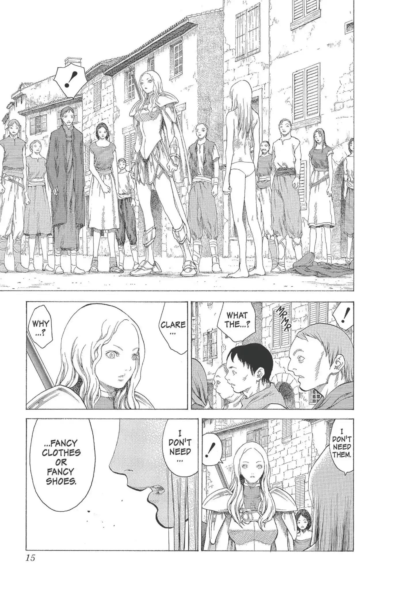 Claymore Chapter 16 page 14 - Chapter 16: Vol.4 Scene 16: Teresa of the Faint Smile, Part 5