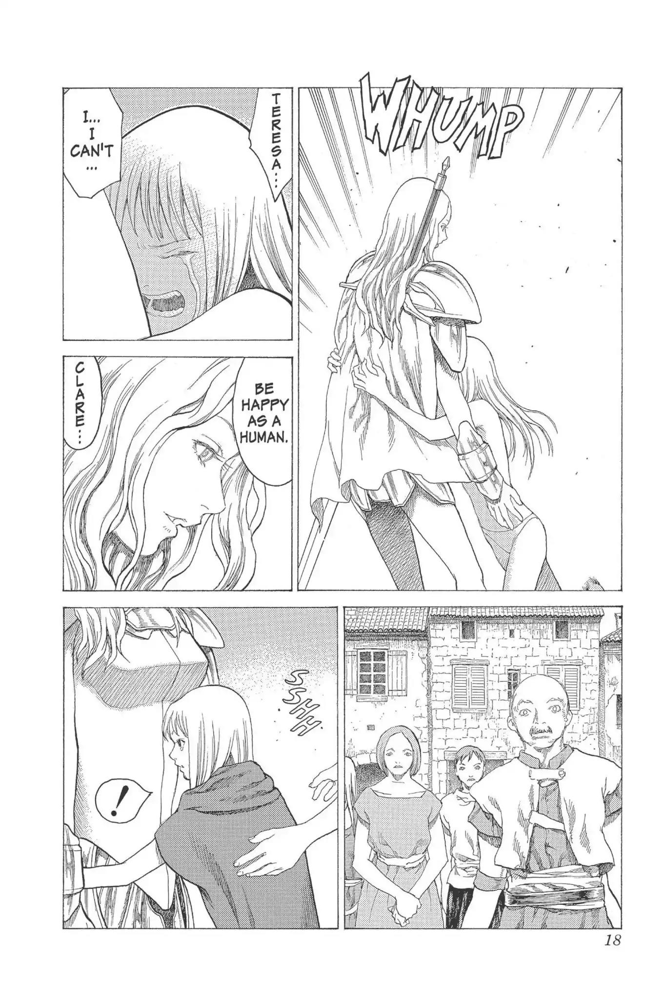 Claymore Chapter 16 page 17 - Chapter 16: Vol.4 Scene 16: Teresa of the Faint Smile, Part 5