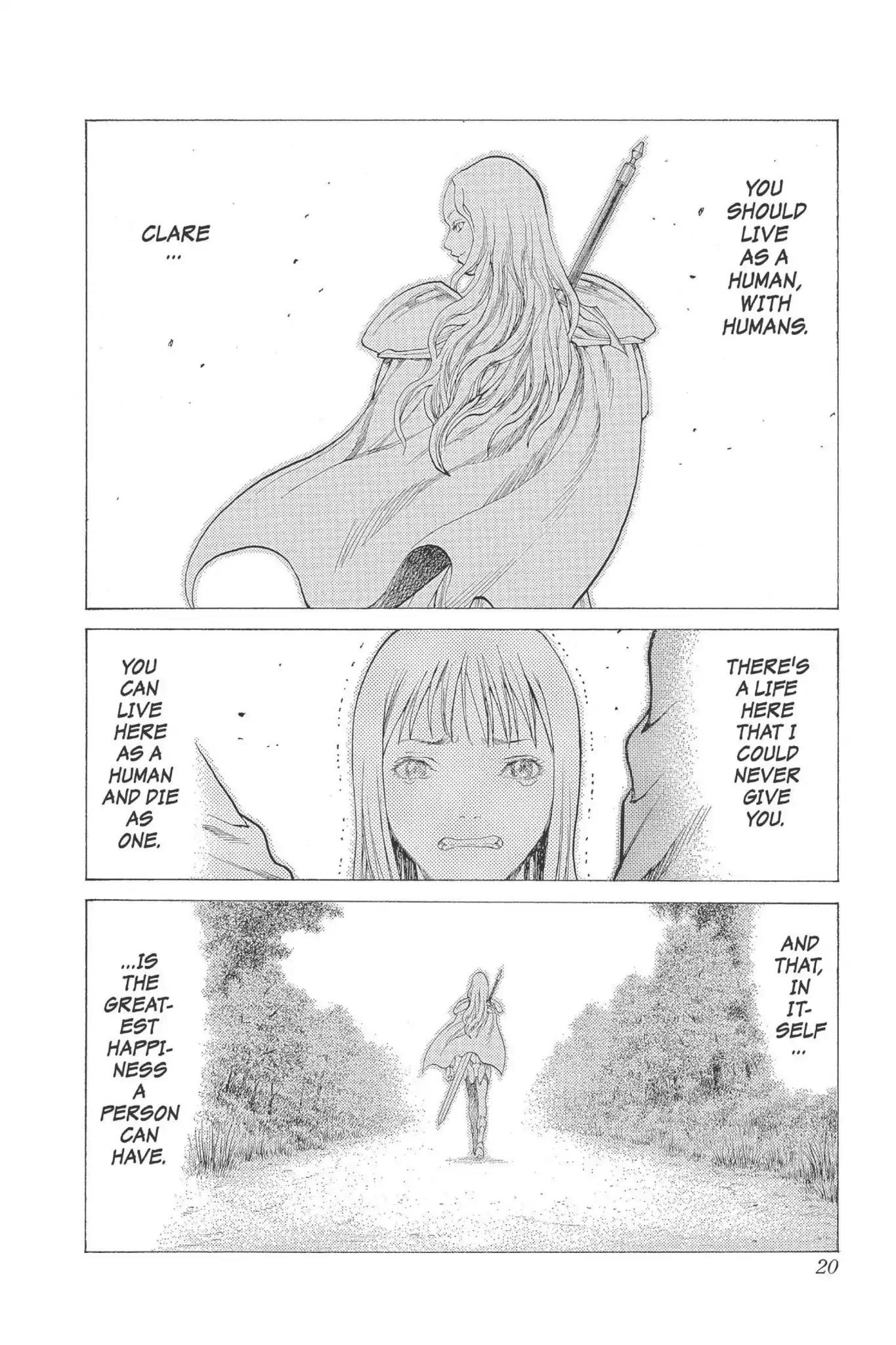 Claymore Chapter 16 page 19 - Chapter 16: Vol.4 Scene 16: Teresa of the Faint Smile, Part 5