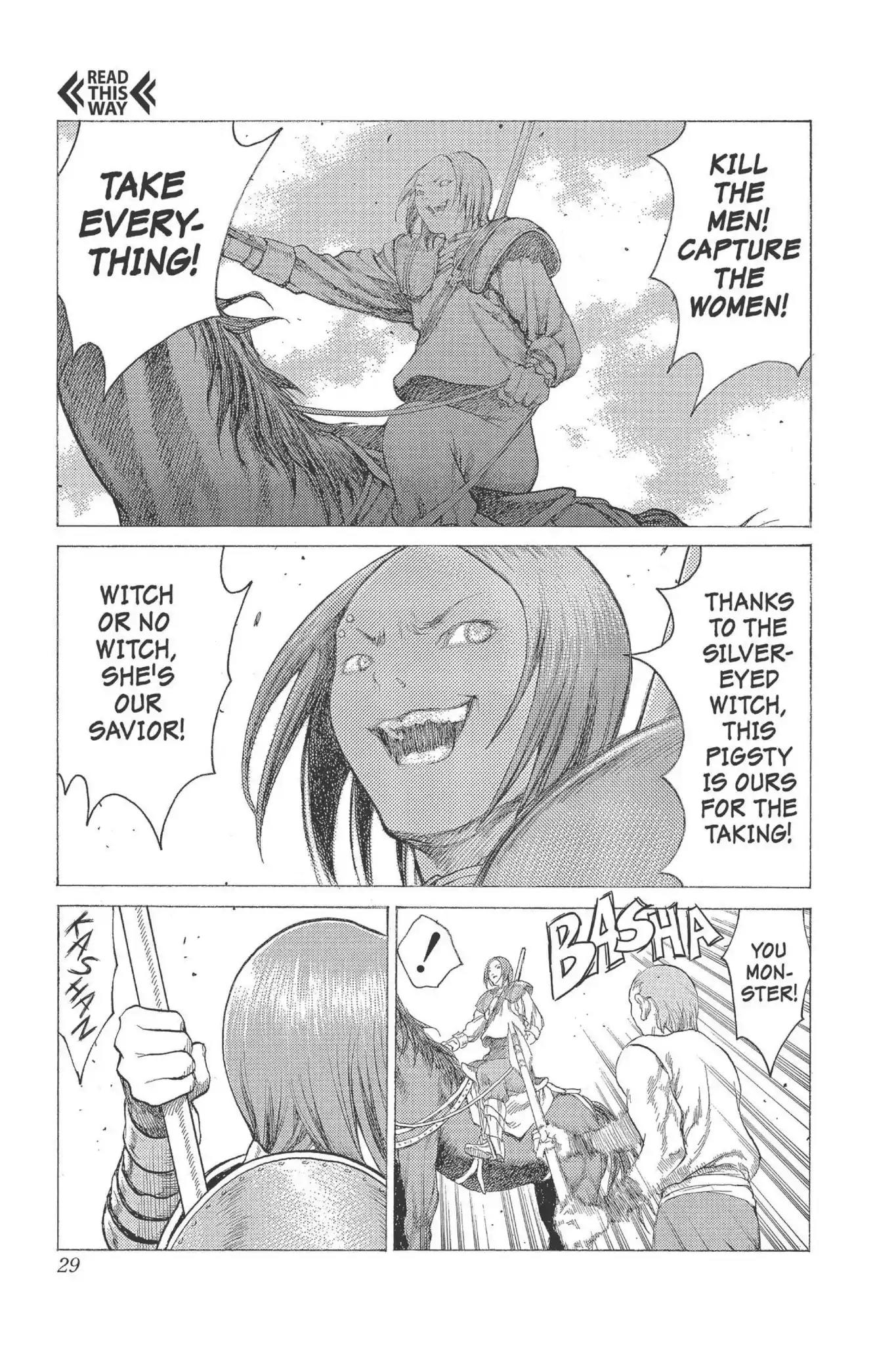 Claymore Chapter 16 page 27 - Chapter 16: Vol.4 Scene 16: Teresa of the Faint Smile, Part 5