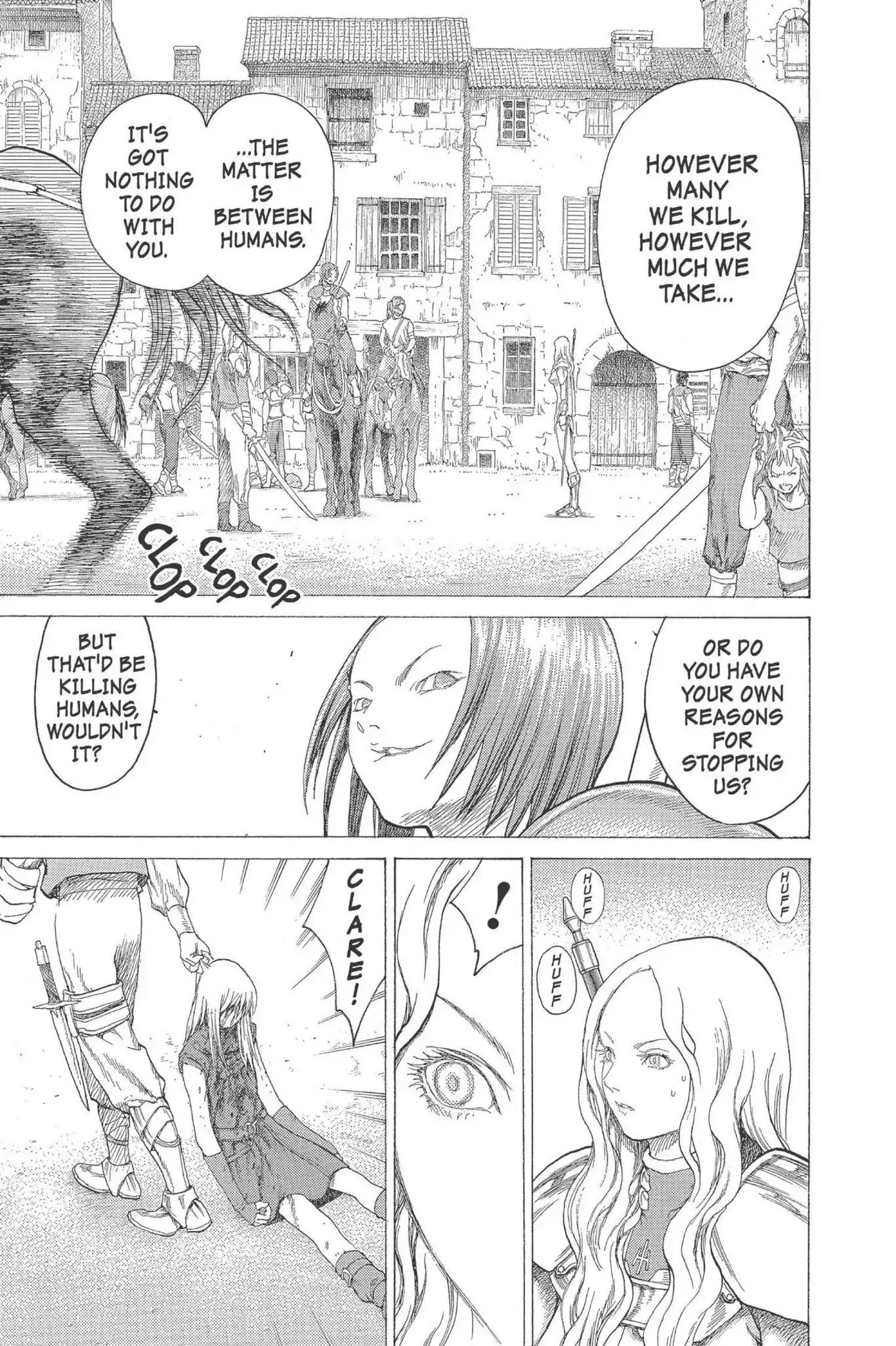 Claymore Chapter 16 page 31 - Chapter 16: Vol.4 Scene 16: Teresa of the Faint Smile, Part 5