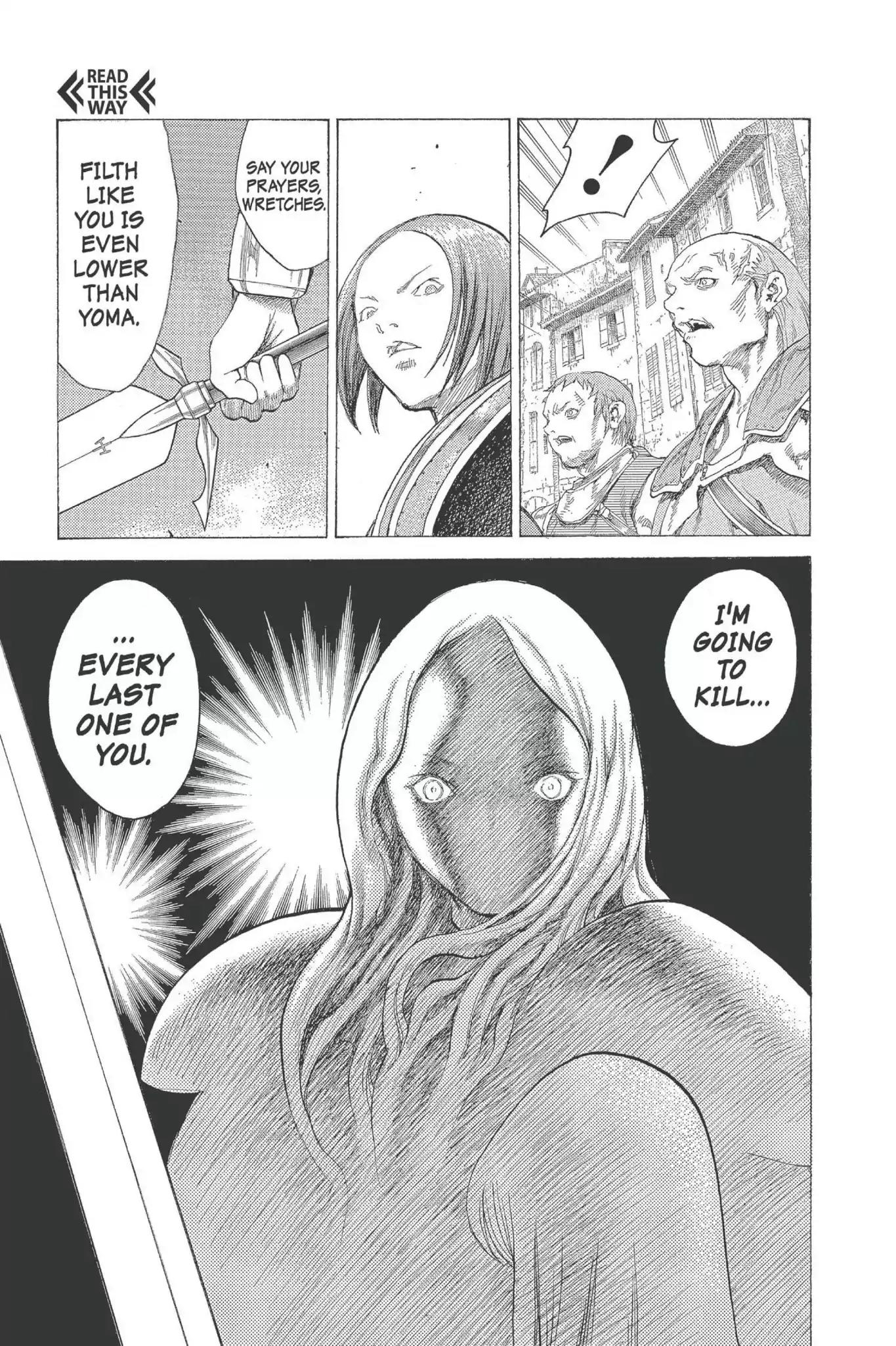 Claymore Chapter 16 page 35 - Chapter 16: Vol.4 Scene 16: Teresa of the Faint Smile, Part 5