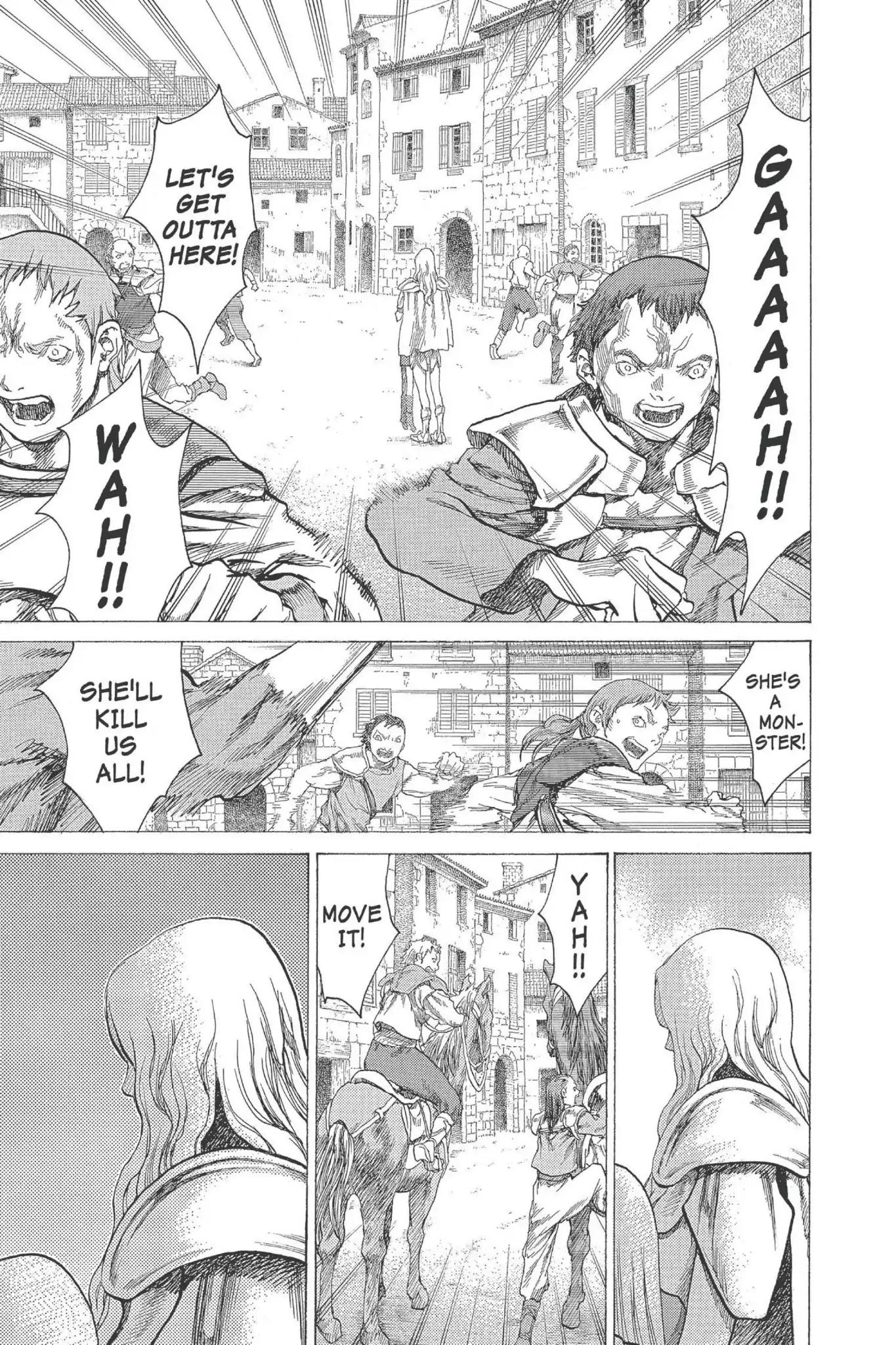 Claymore Chapter 17 page 10 - Chapter 17: Vol.4 Scene 17: Teresa of the Faint Smile, Part 6