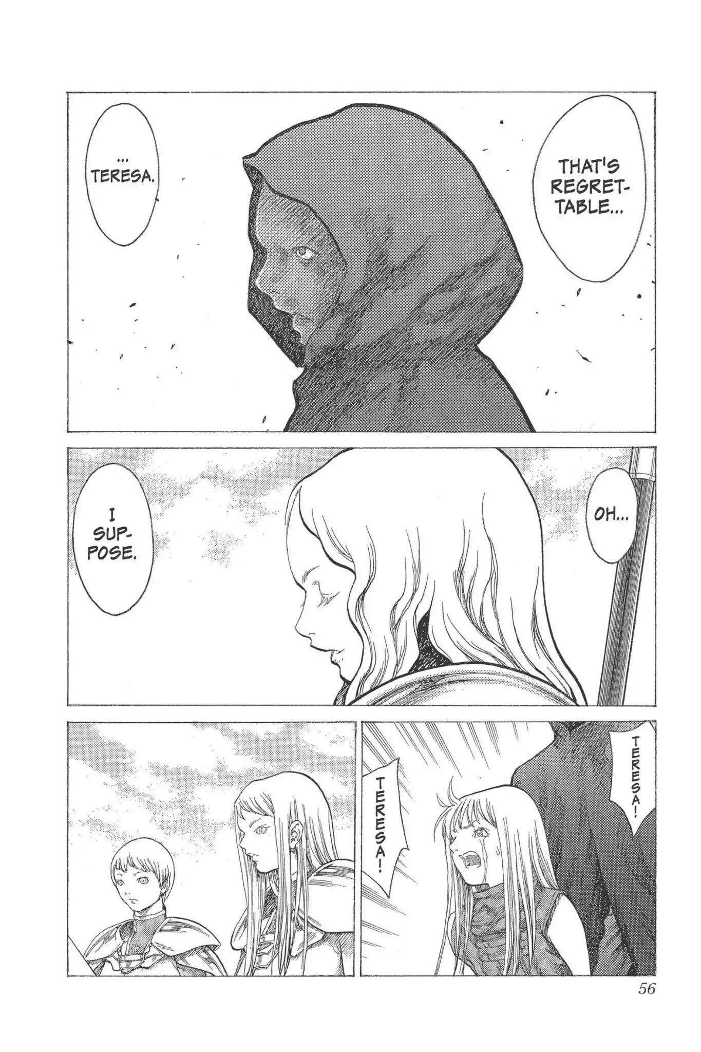 Claymore Chapter 17 page 16 - Chapter 17: Vol.4 Scene 17: Teresa of the Faint Smile, Part 6