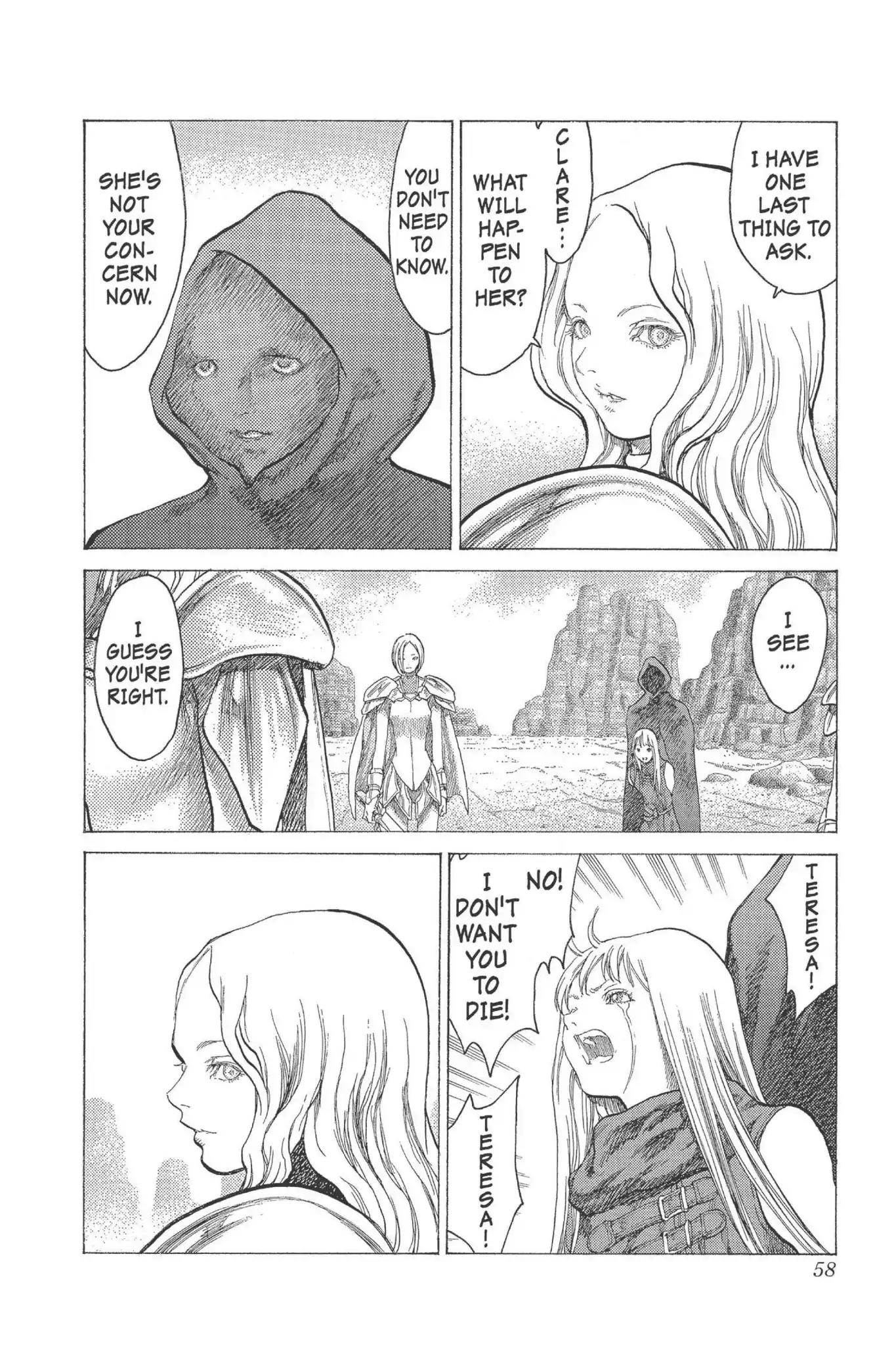 Claymore Chapter 17 page 18 - Chapter 17: Vol.4 Scene 17: Teresa of the Faint Smile, Part 6