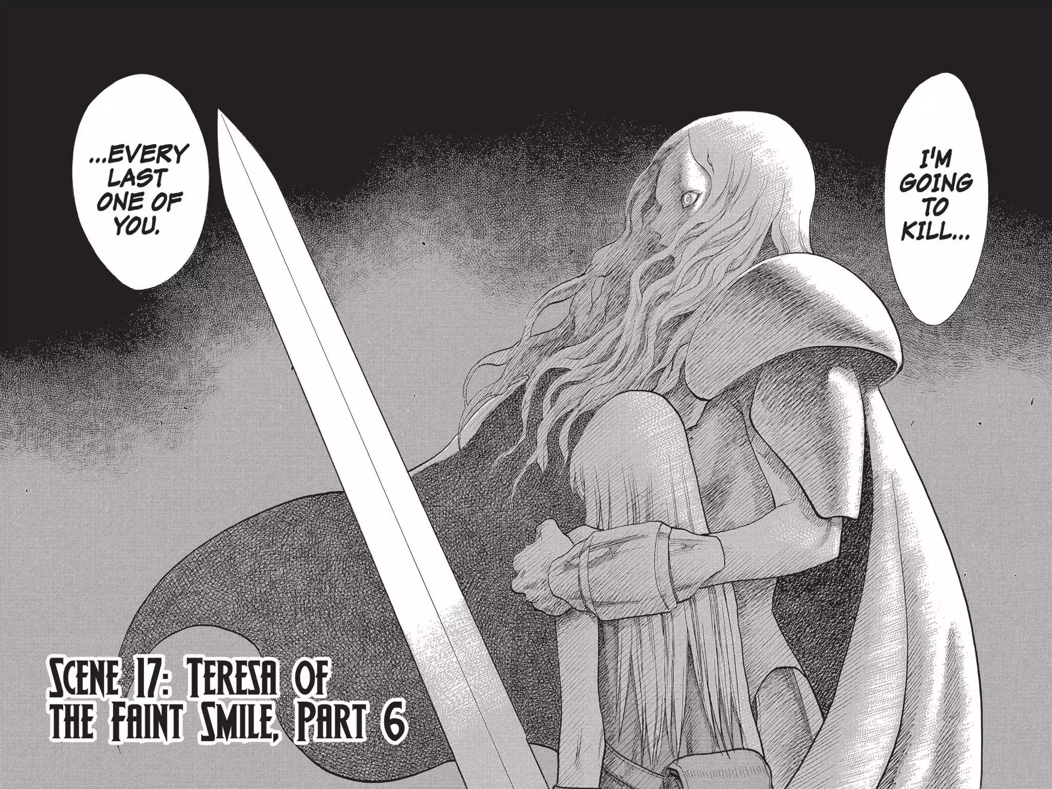 Claymore Chapter 17 page 2 - Chapter 17: Vol.4 Scene 17: Teresa of the Faint Smile, Part 6