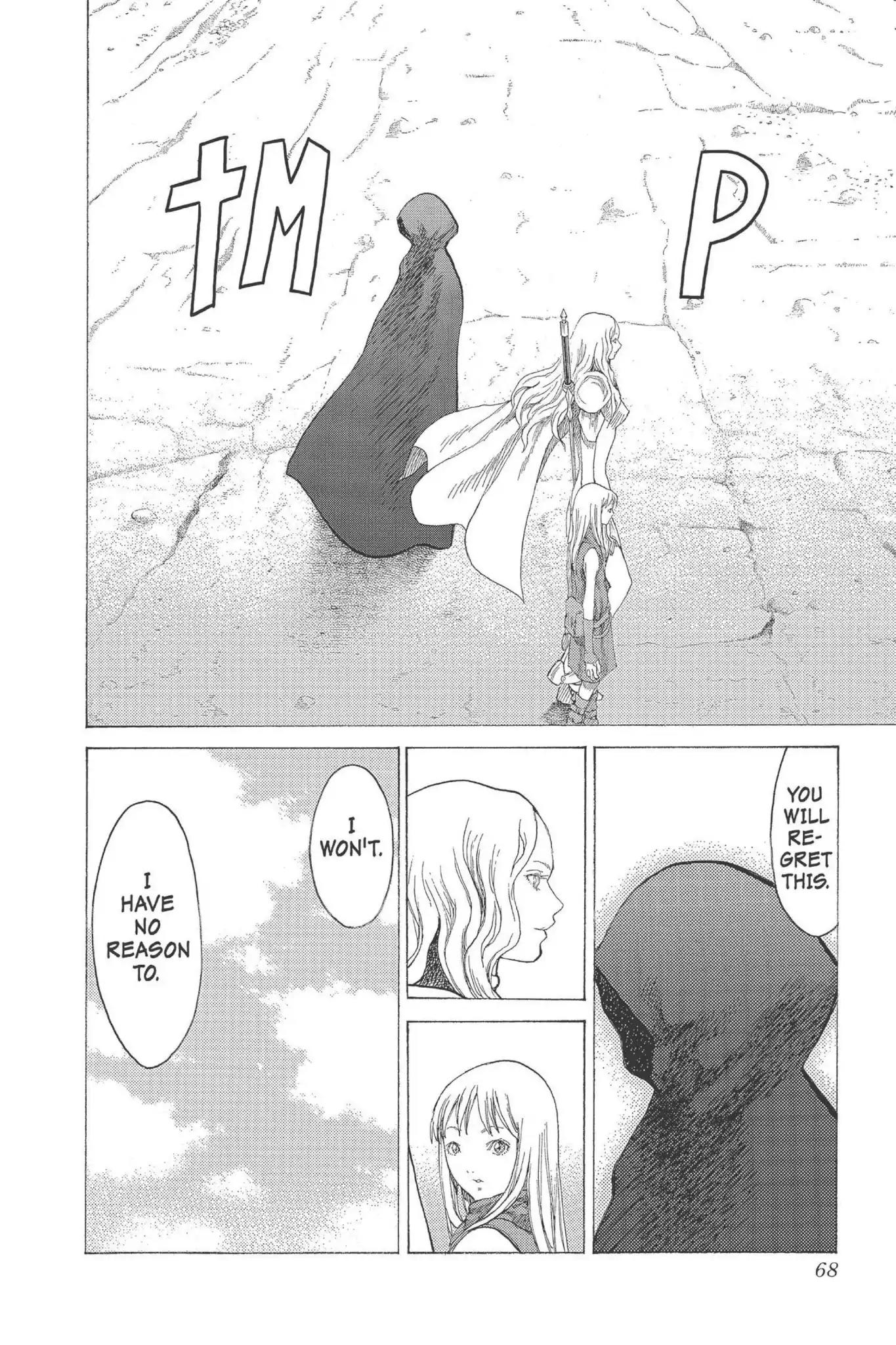 Claymore Chapter 17 page 26 - Chapter 17: Vol.4 Scene 17: Teresa of the Faint Smile, Part 6