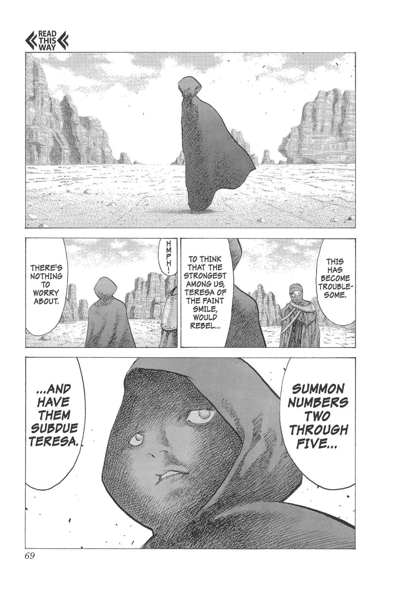 Claymore Chapter 17 page 27 - Chapter 17: Vol.4 Scene 17: Teresa of the Faint Smile, Part 6