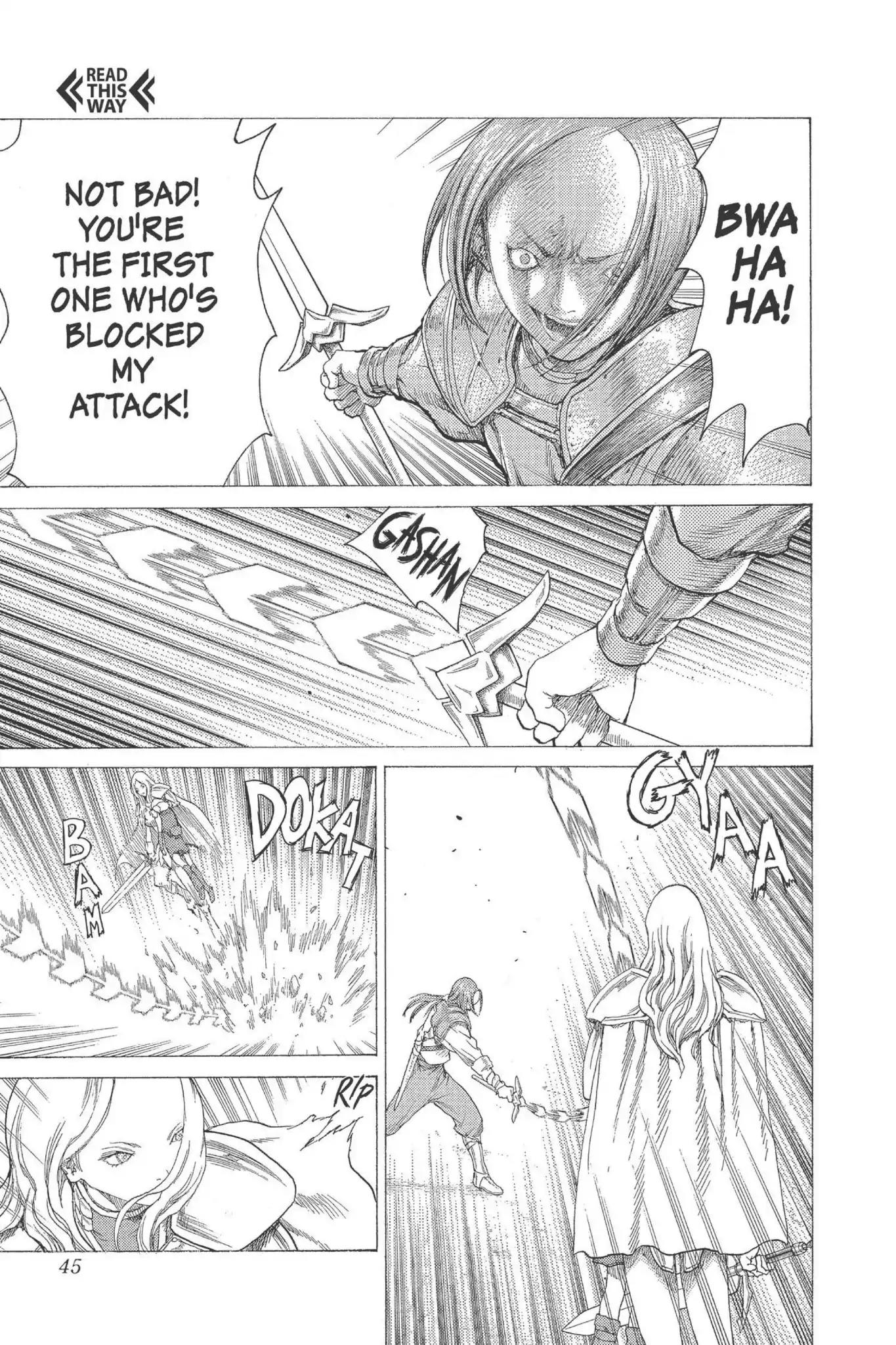 Claymore Chapter 17 page 6 - Chapter 17: Vol.4 Scene 17: Teresa of the Faint Smile, Part 6