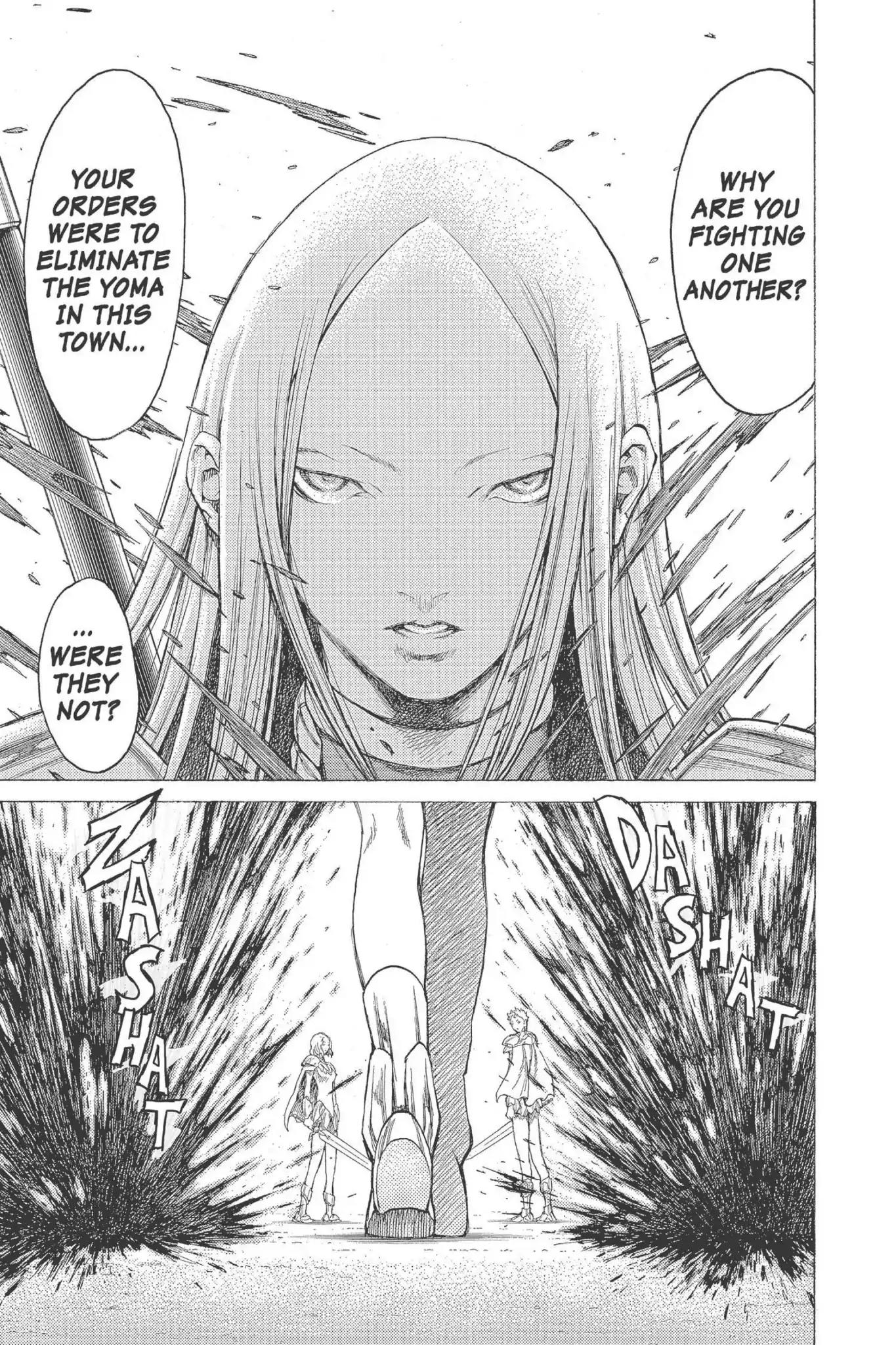 Claymore Chapter 18 page 12 - Chapter 18: Vol.4 Scene 18: Marked for Death, Part 1