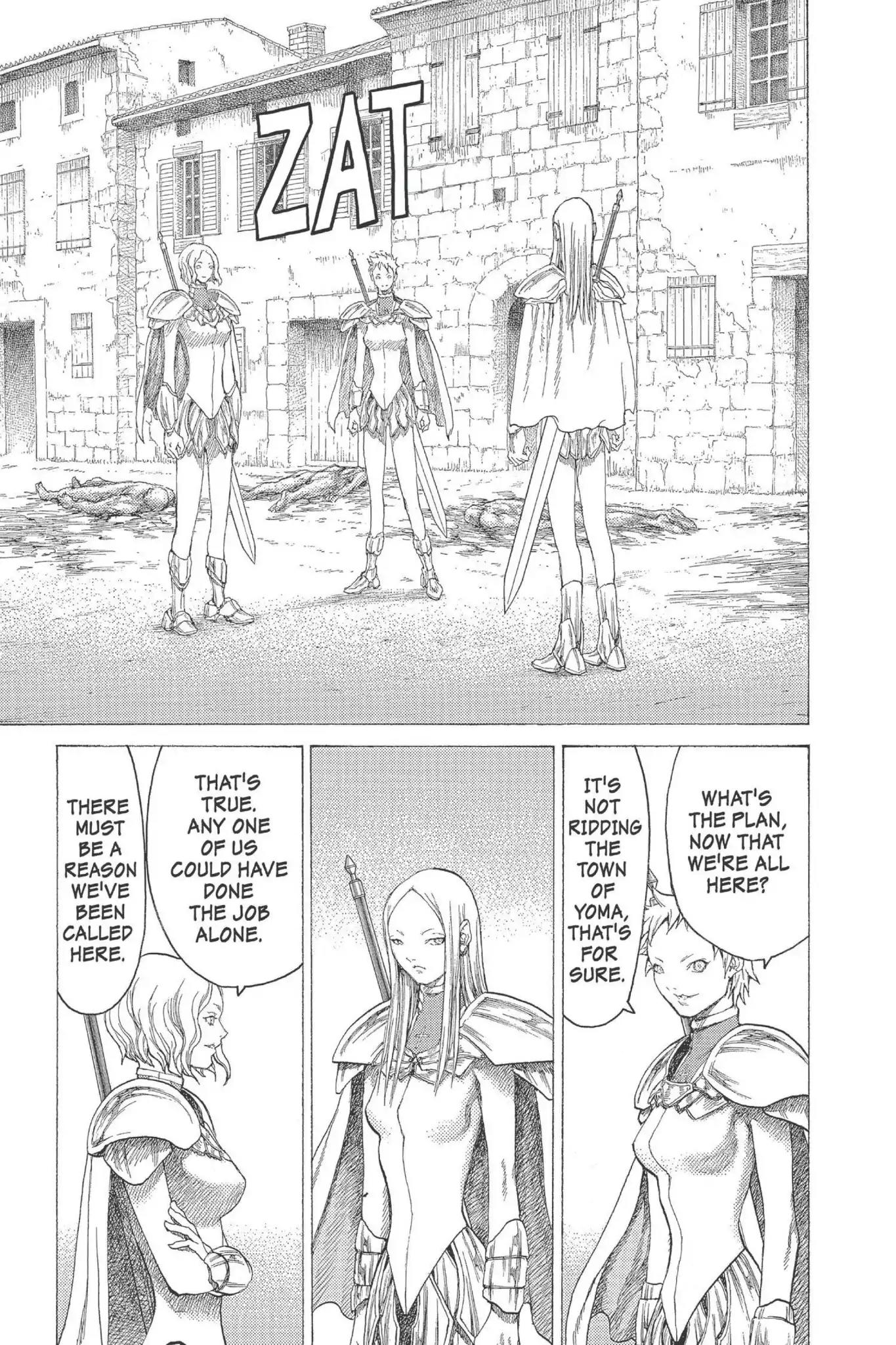 Claymore Chapter 18 page 14 - Chapter 18: Vol.4 Scene 18: Marked for Death, Part 1