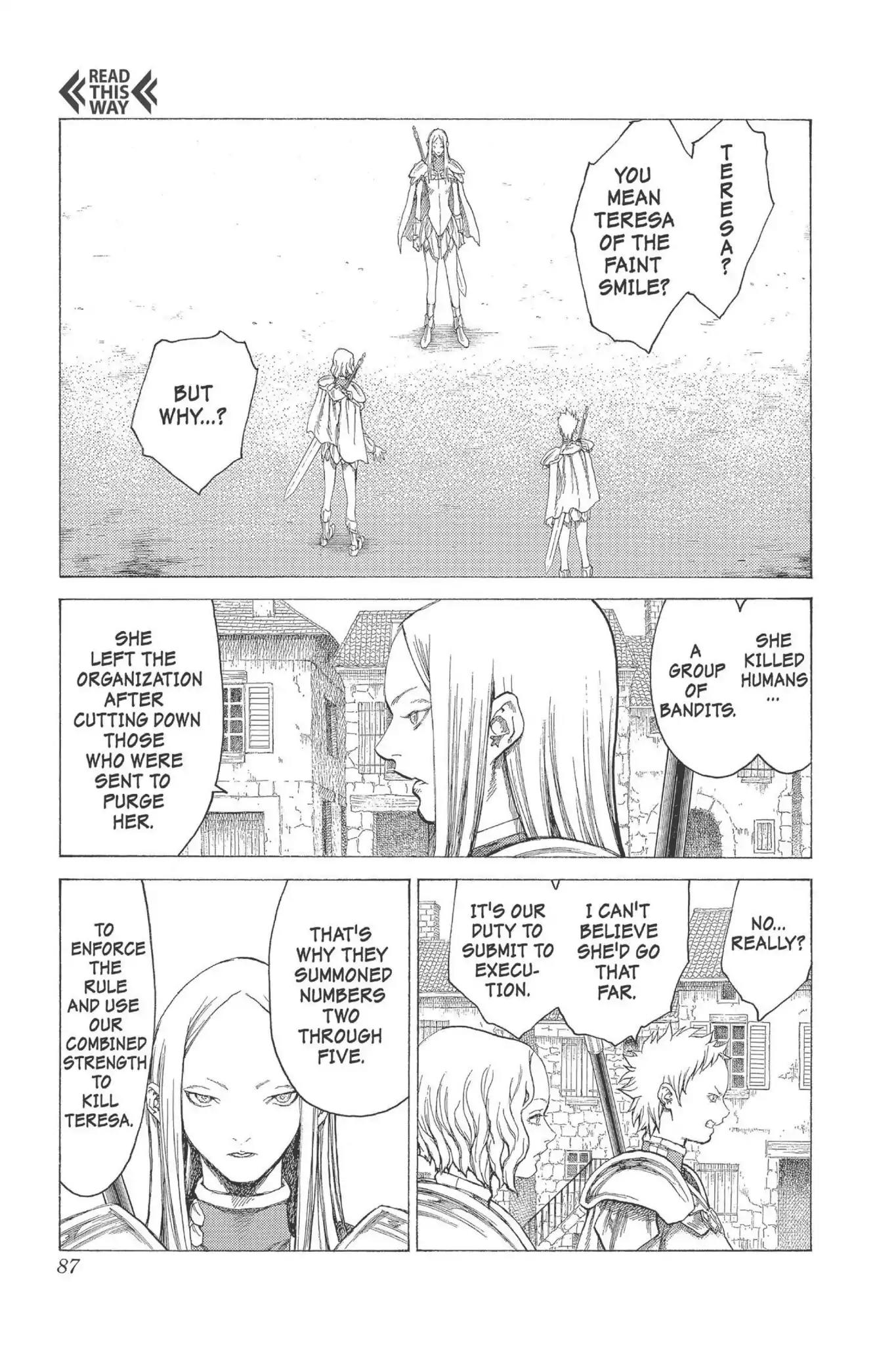Claymore Chapter 18 page 16 - Chapter 18: Vol.4 Scene 18: Marked for Death, Part 1