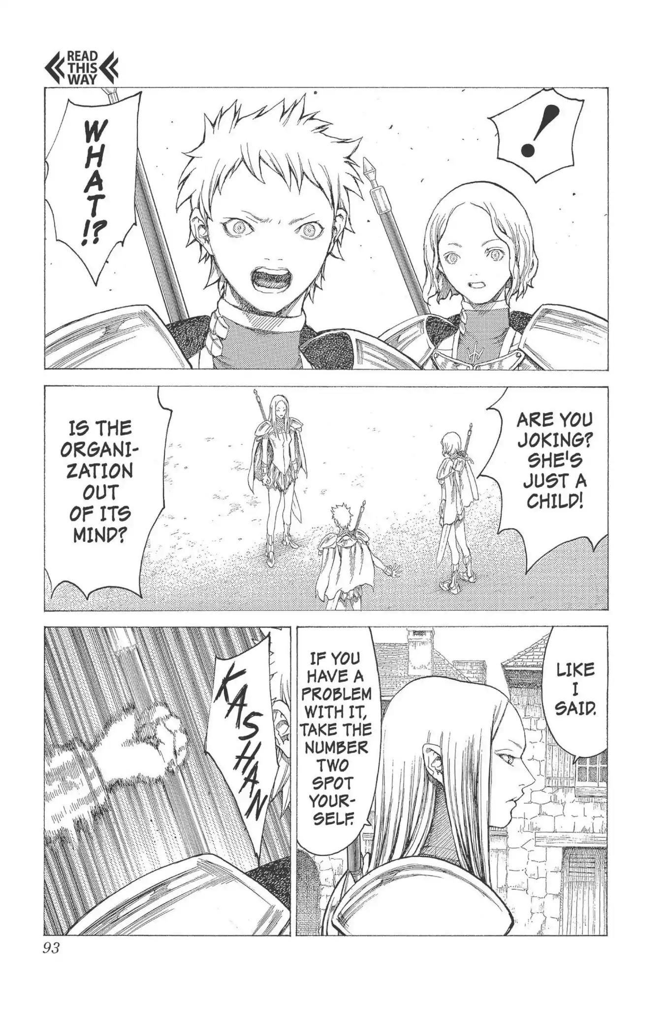 Claymore Chapter 18 page 22 - Chapter 18: Vol.4 Scene 18: Marked for Death, Part 1