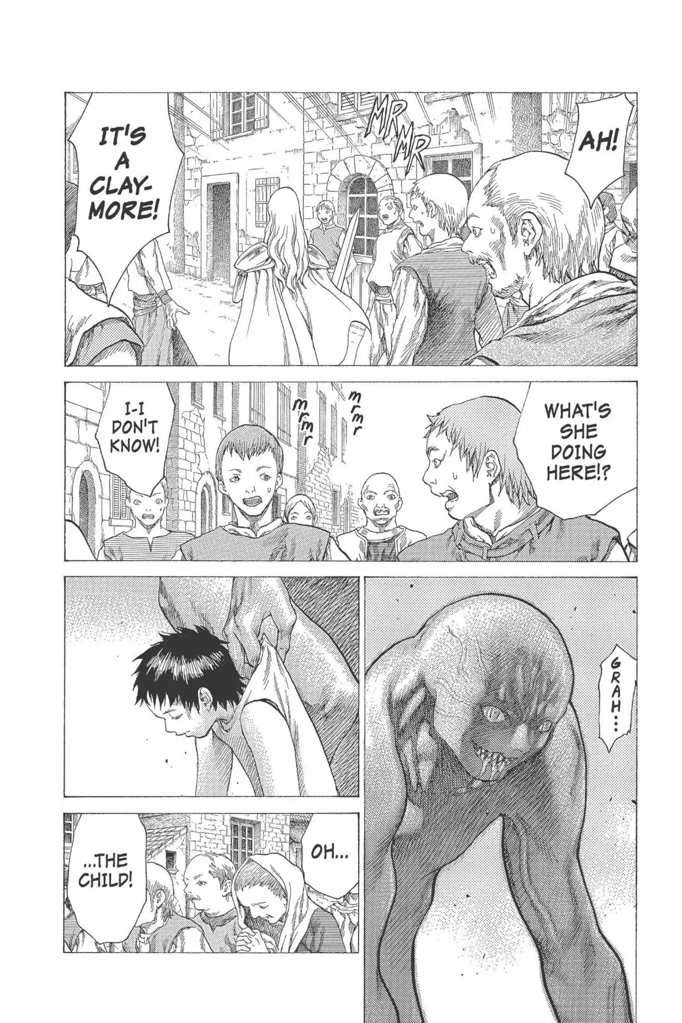 Claymore Chapter 19 page 3 - Chapter 19: Vol.4 Scene 19: Marked for Death, Part 2