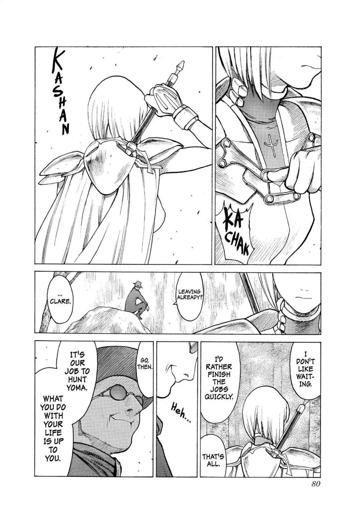 Claymore Chapter 2 page 11 - Chapter 2: Vol.1 Scene 2: Claws in the Sky