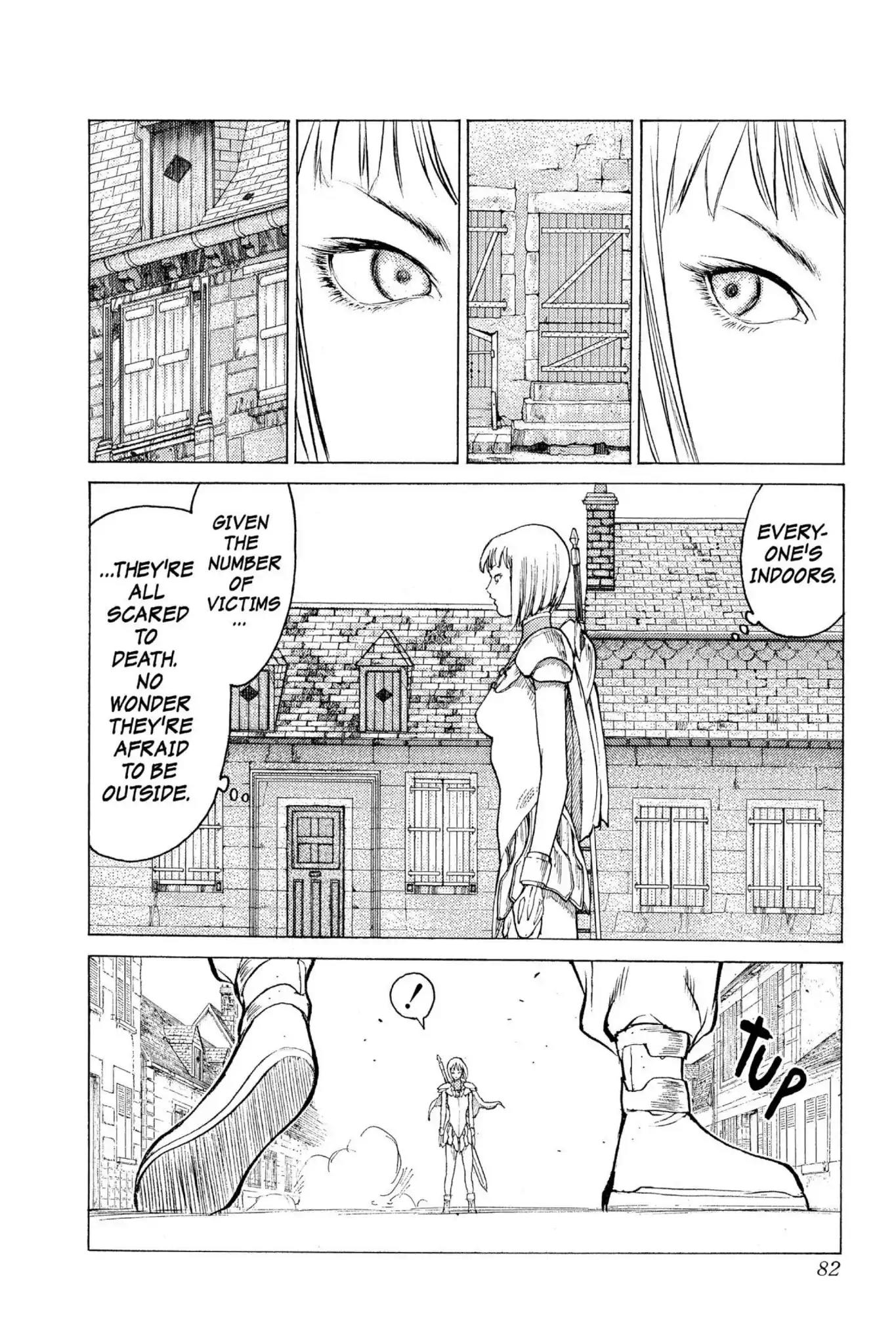 Claymore Chapter 2 page 13 - Chapter 2: Vol.1 Scene 2: Claws in the Sky