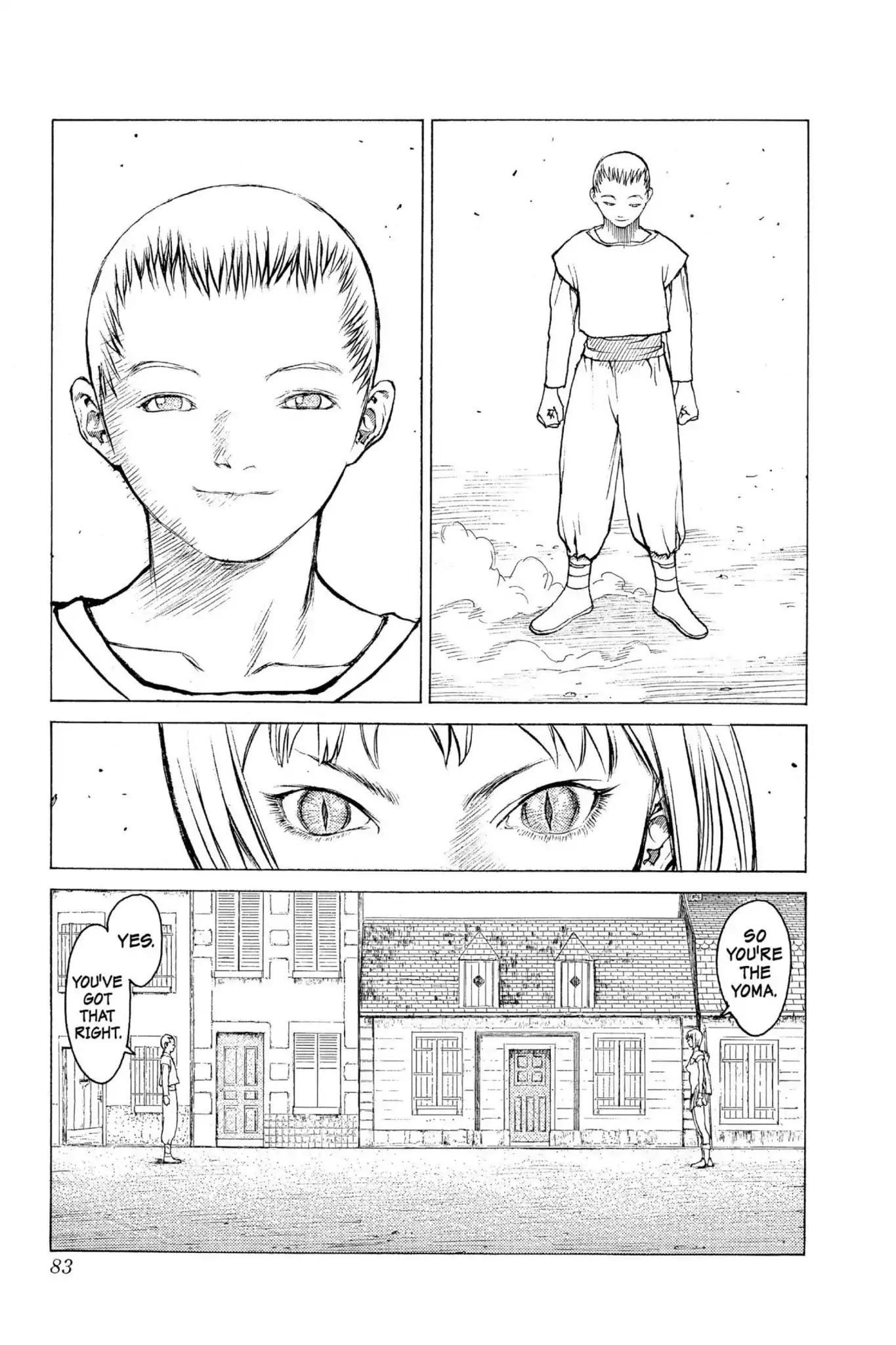 Claymore Chapter 2 page 14 - Chapter 2: Vol.1 Scene 2: Claws in the Sky
