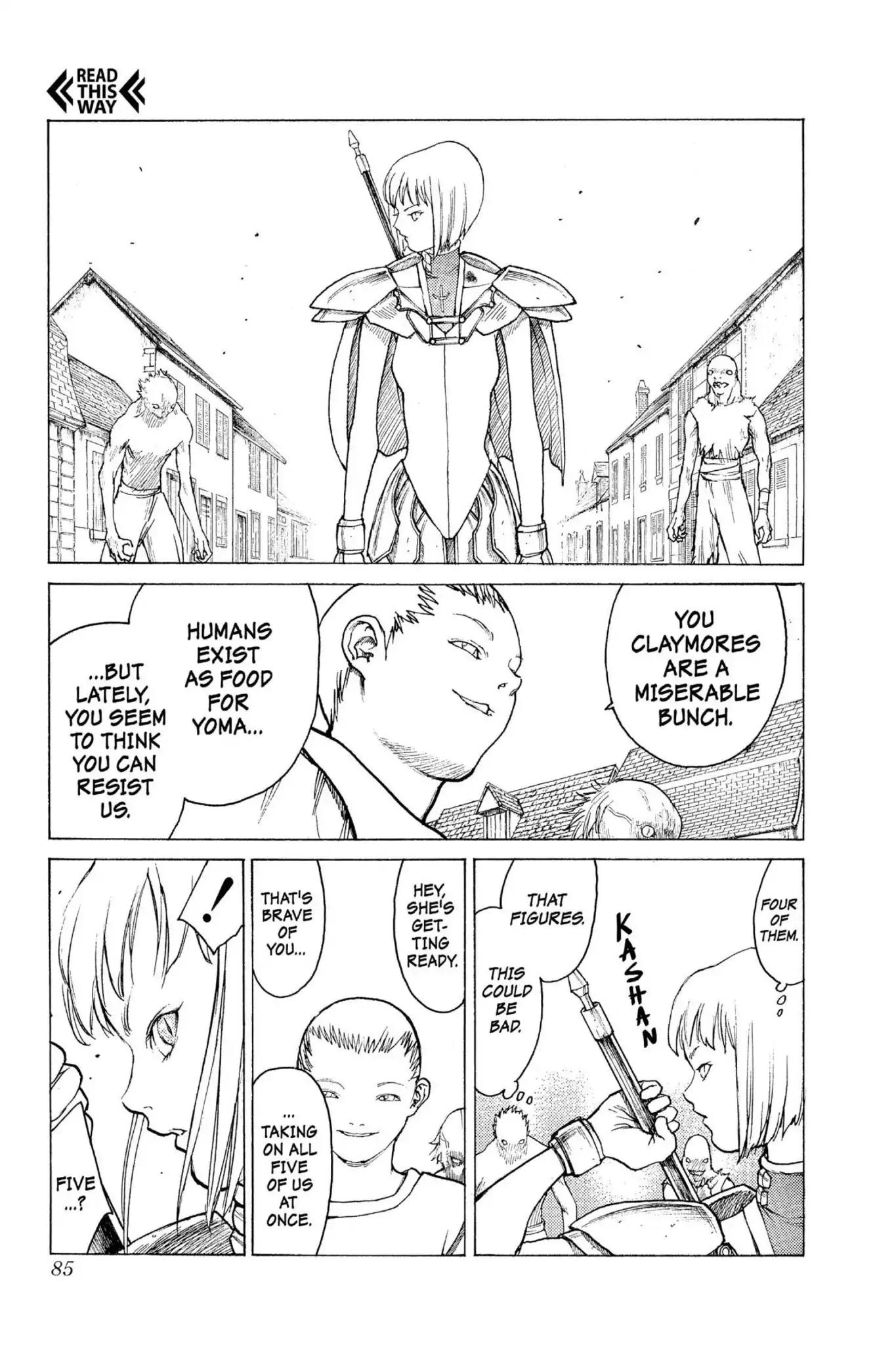 Claymore Chapter 2 page 16 - Chapter 2: Vol.1 Scene 2: Claws in the Sky