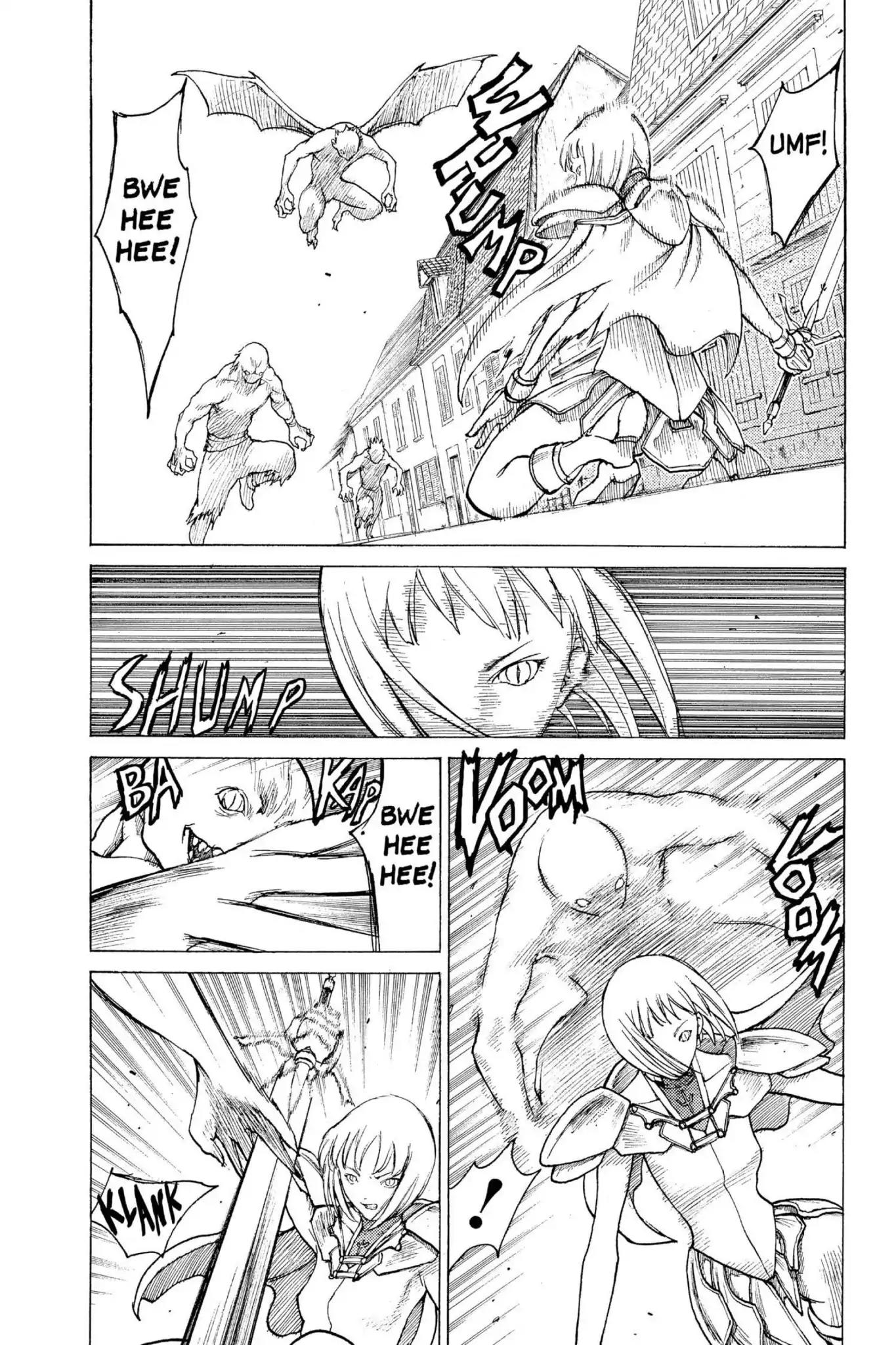 Claymore Chapter 2 page 19 - Chapter 2: Vol.1 Scene 2: Claws in the Sky