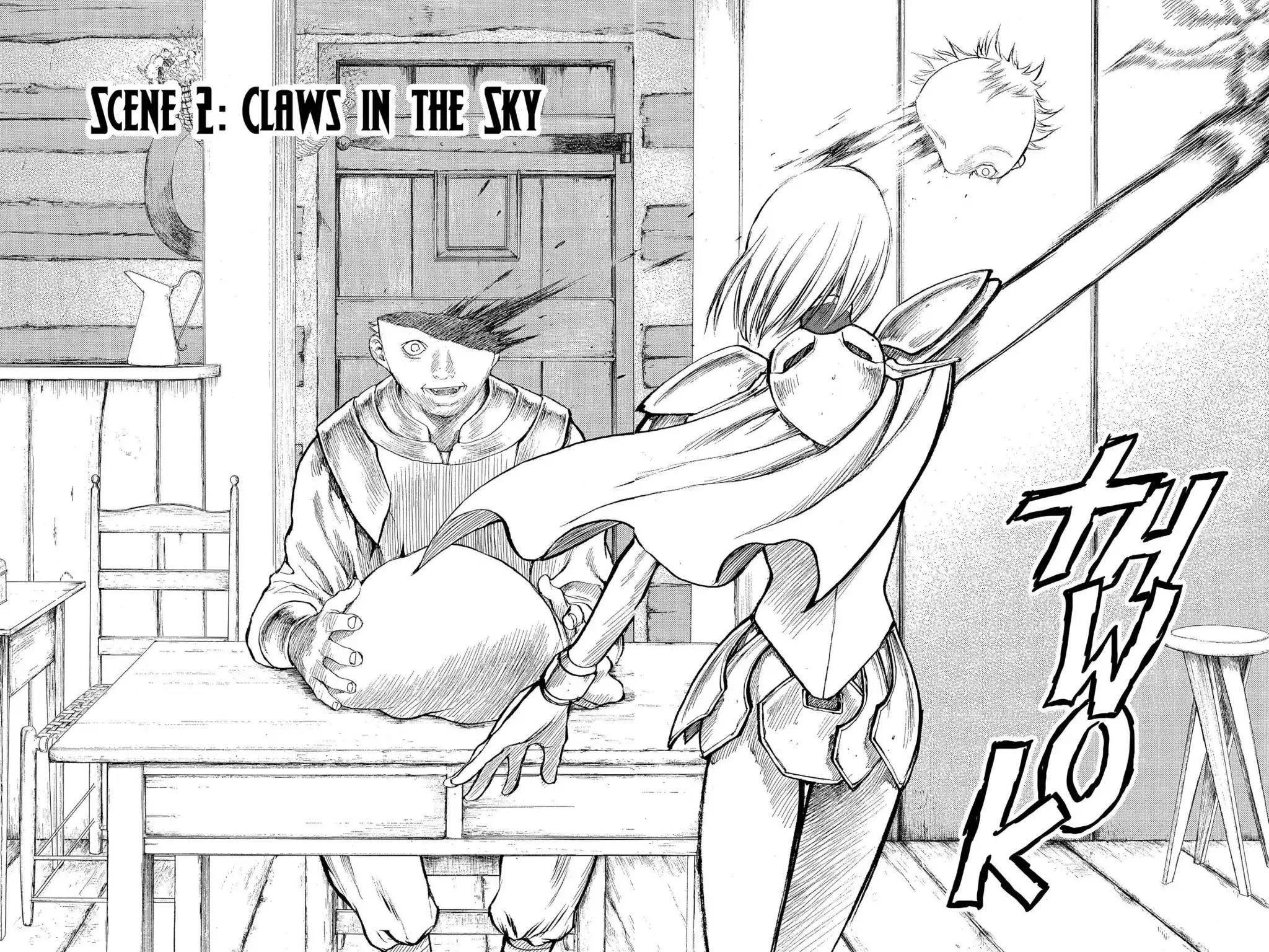 Claymore Chapter 2 page 2 - Chapter 2: Vol.1 Scene 2: Claws in the Sky