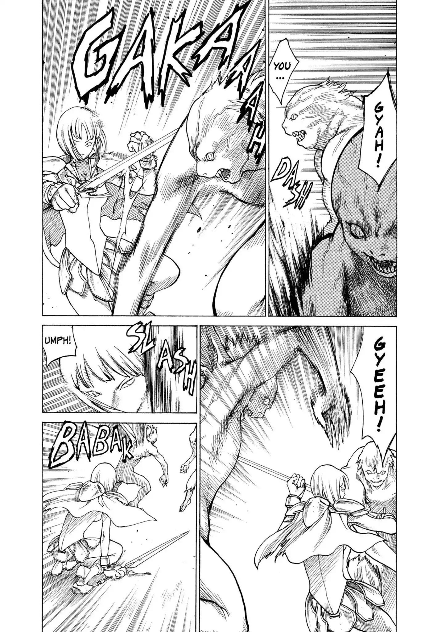 Claymore Chapter 2 page 21 - Chapter 2: Vol.1 Scene 2: Claws in the Sky