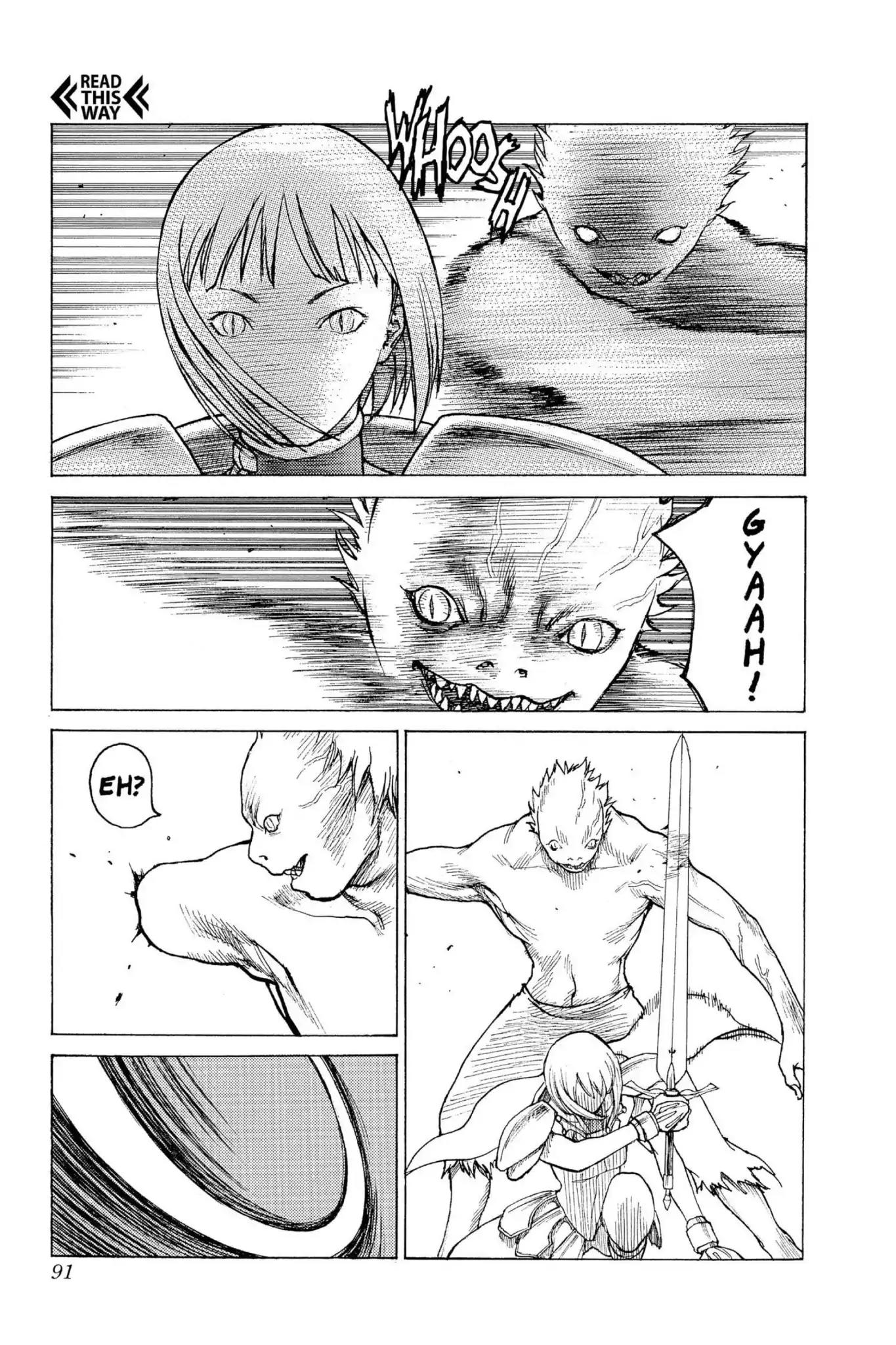 Claymore Chapter 2 page 22 - Chapter 2: Vol.1 Scene 2: Claws in the Sky