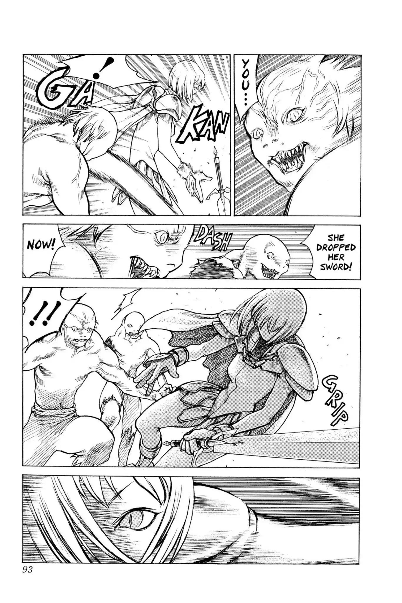 Claymore Chapter 2 page 24 - Chapter 2: Vol.1 Scene 2: Claws in the Sky