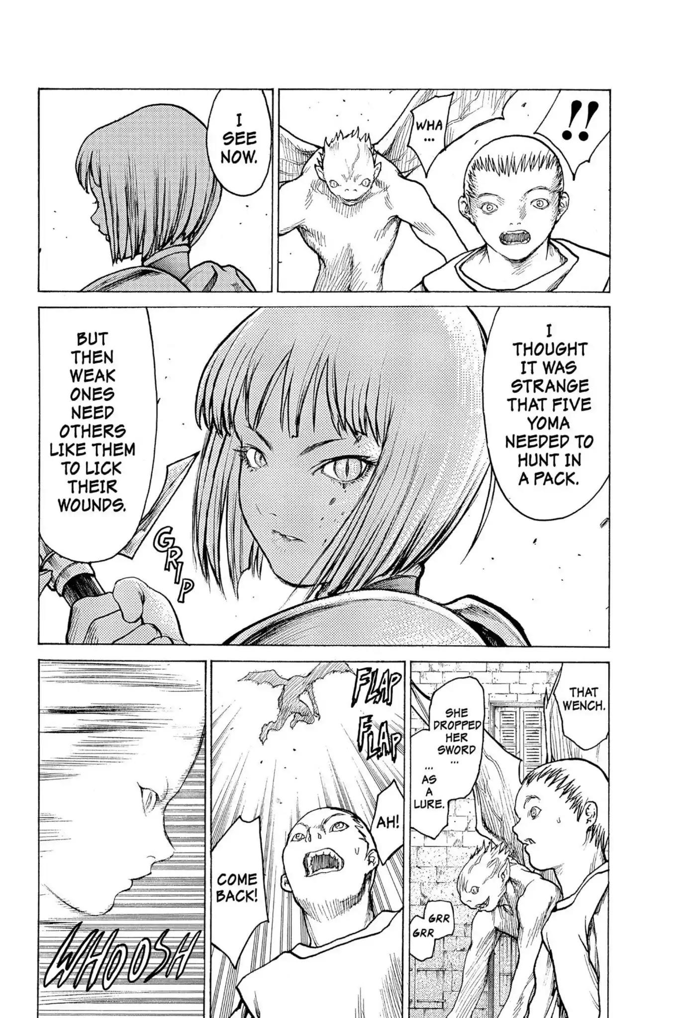 Claymore Chapter 2 page 26 - Chapter 2: Vol.1 Scene 2: Claws in the Sky