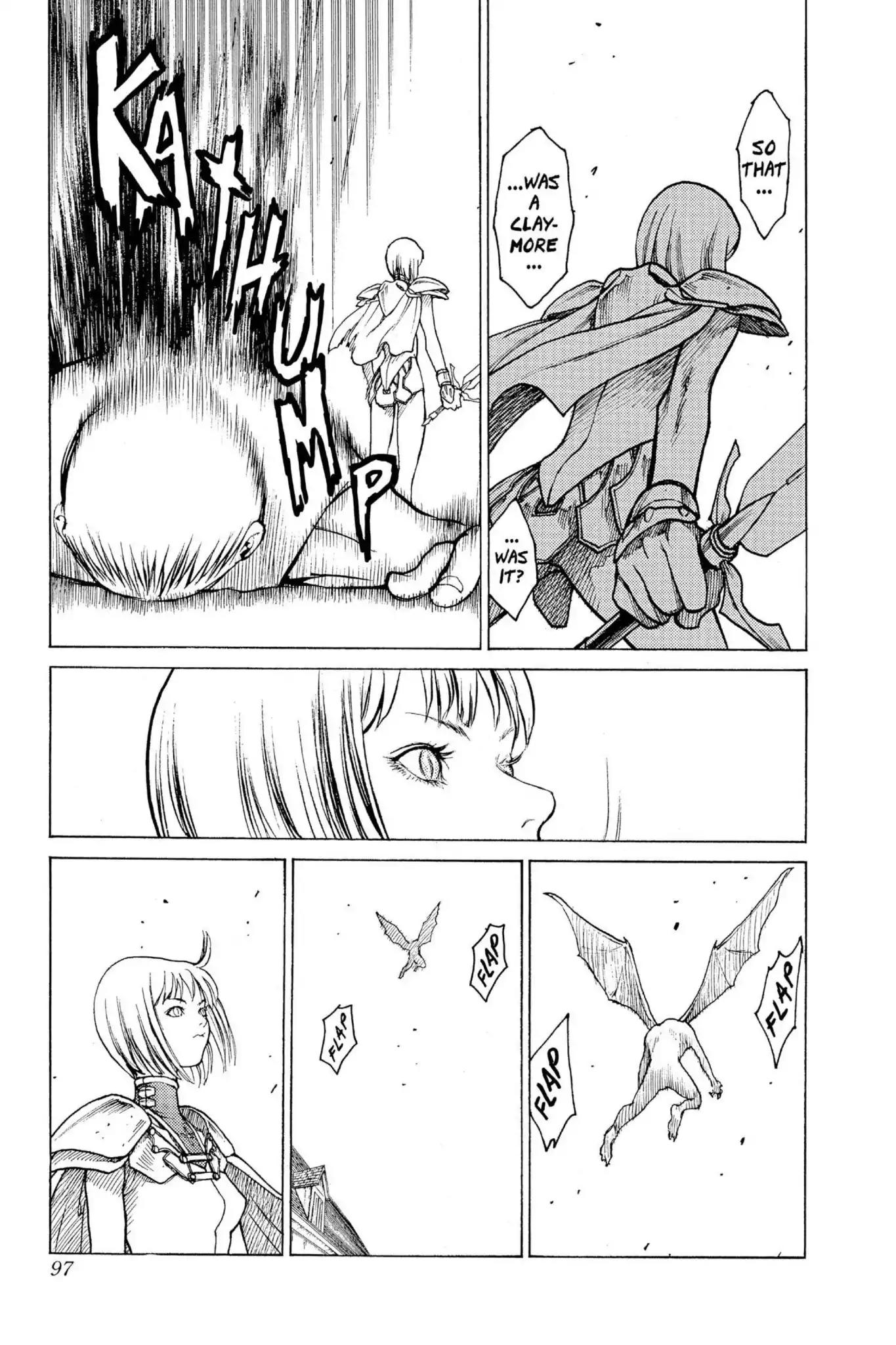 Claymore Chapter 2 page 28 - Chapter 2: Vol.1 Scene 2: Claws in the Sky
