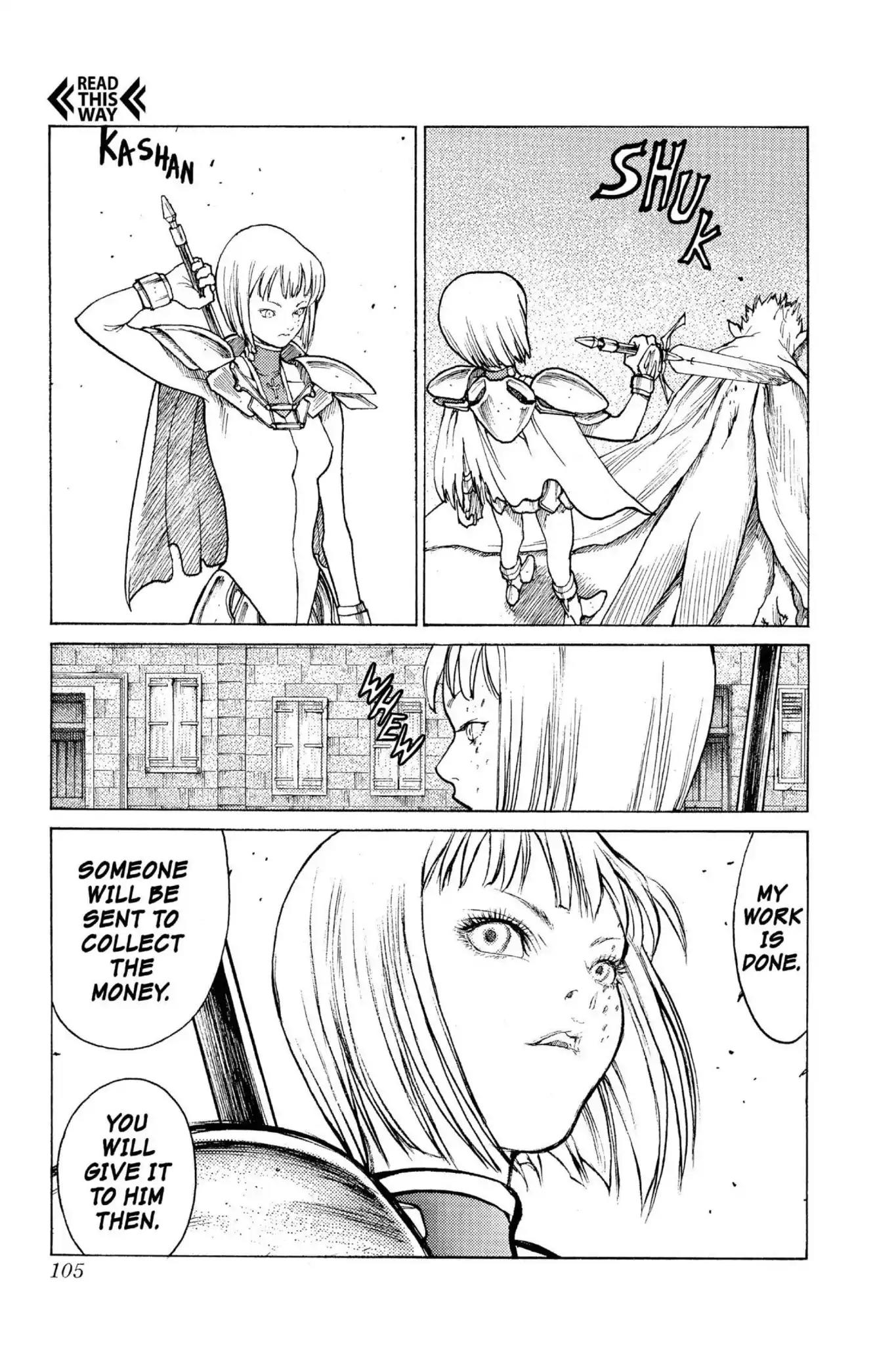 Claymore Chapter 2 page 34 - Chapter 2: Vol.1 Scene 2: Claws in the Sky