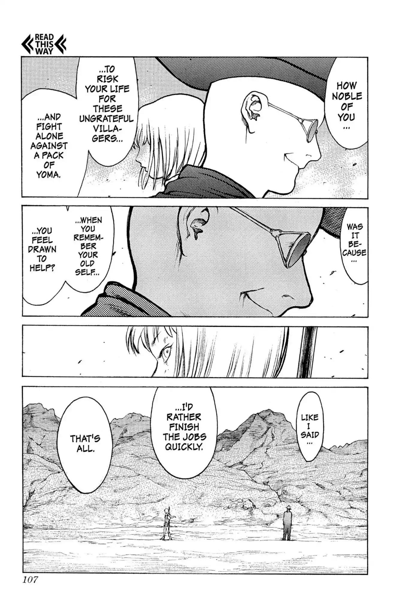 Claymore Chapter 2 page 36 - Chapter 2: Vol.1 Scene 2: Claws in the Sky