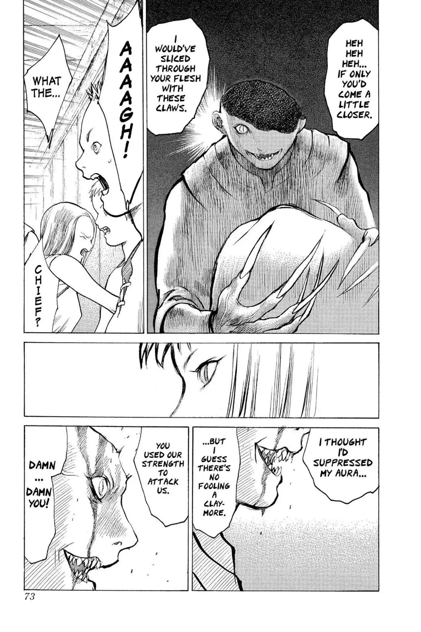 Claymore Chapter 2 page 4 - Chapter 2: Vol.1 Scene 2: Claws in the Sky