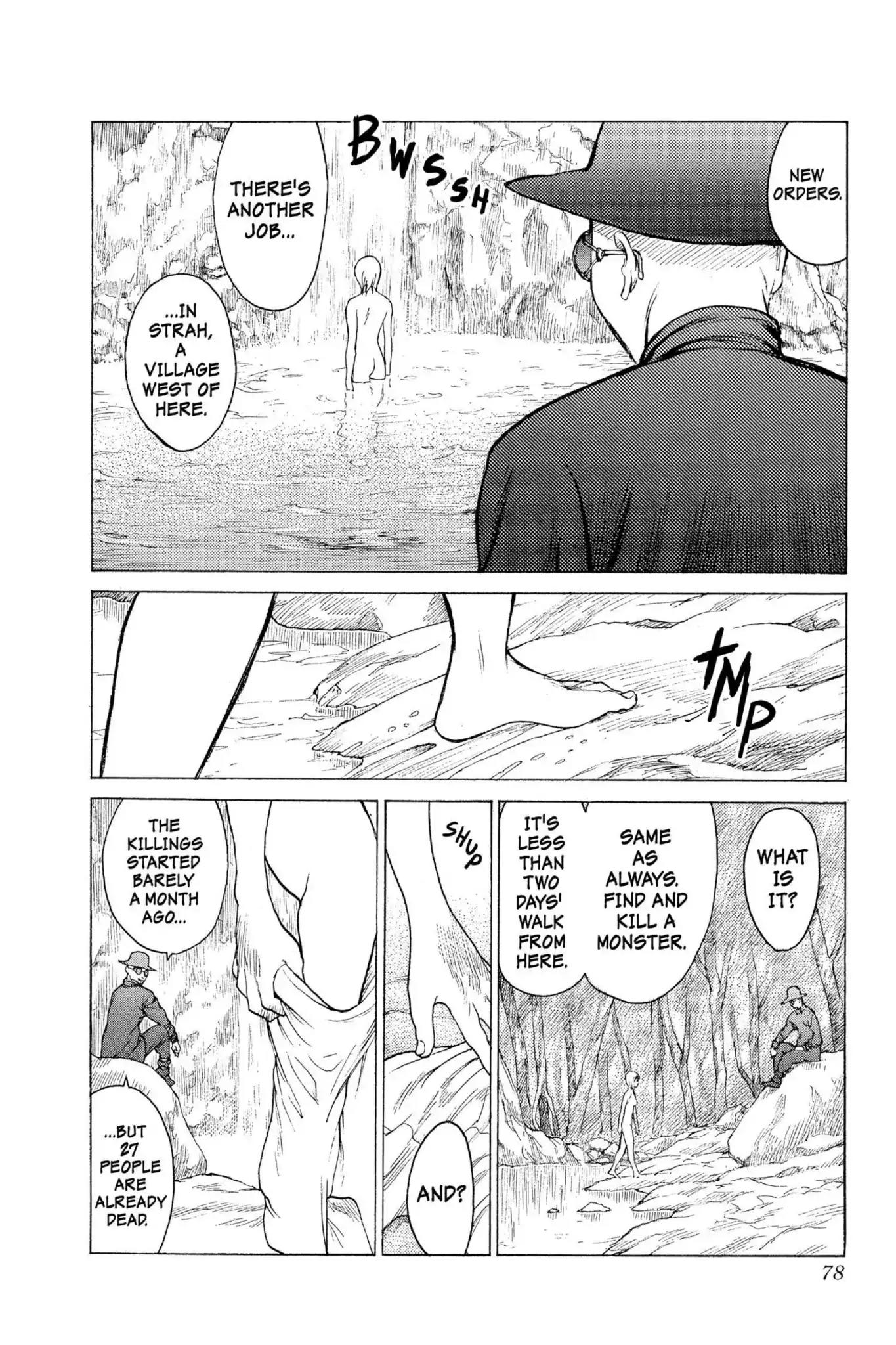 Claymore Chapter 2 page 9 - Chapter 2: Vol.1 Scene 2: Claws in the Sky