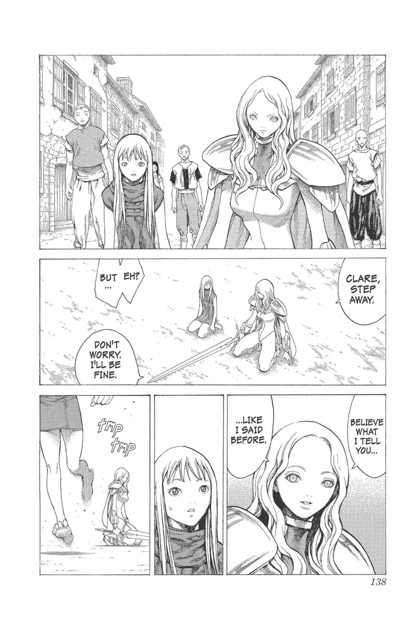 Claymore Chapter 20 page 3 - Chapter 20: Vol.4 Scene 20: Marked for Death, Part 3