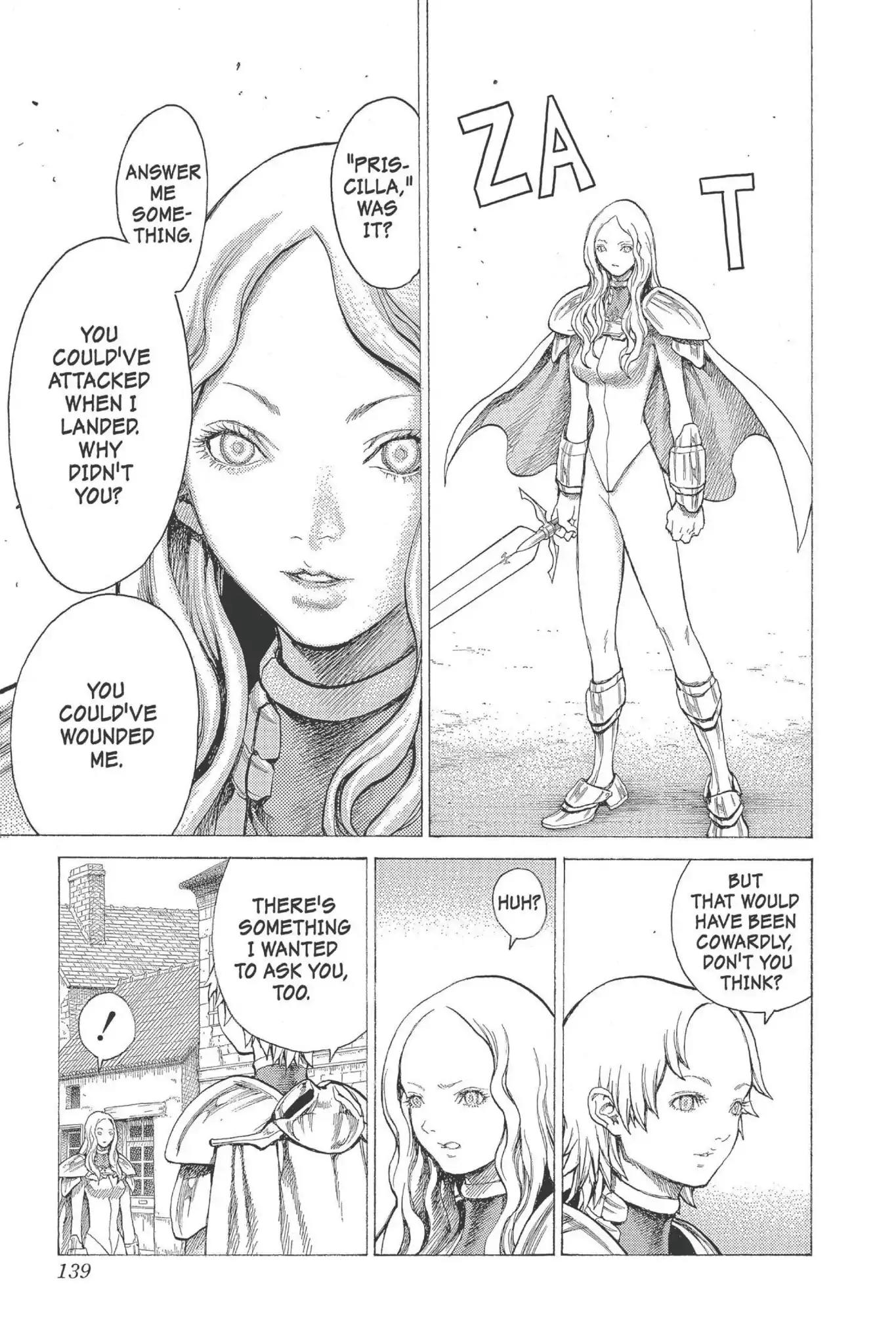 Claymore Chapter 20 page 4 - Chapter 20: Vol.4 Scene 20: Marked for Death, Part 3