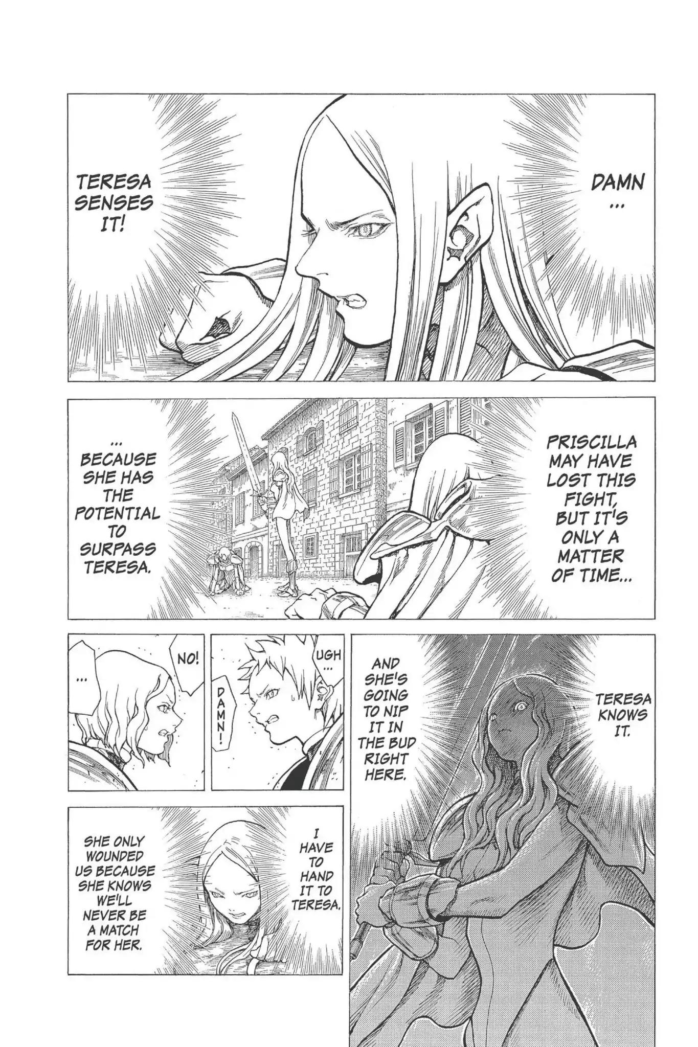 Claymore Chapter 22 page 12 - Chapter 22: Vol.5 Scene 22: Marked for Death, Part 5