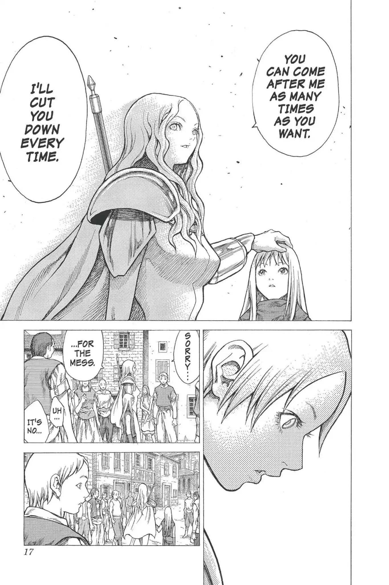 Claymore Chapter 22 page 17 - Chapter 22: Vol.5 Scene 22: Marked for Death, Part 5