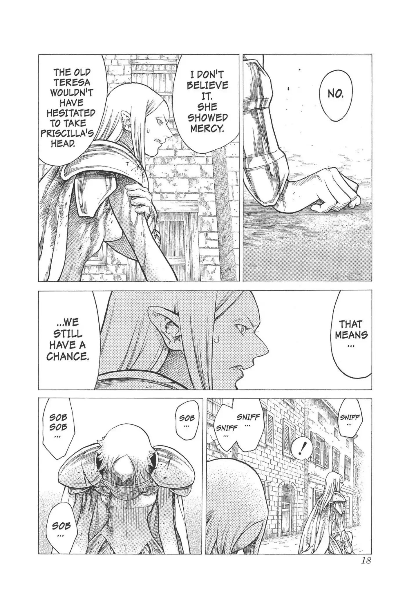 Claymore Chapter 22 page 18 - Chapter 22: Vol.5 Scene 22: Marked for Death, Part 5