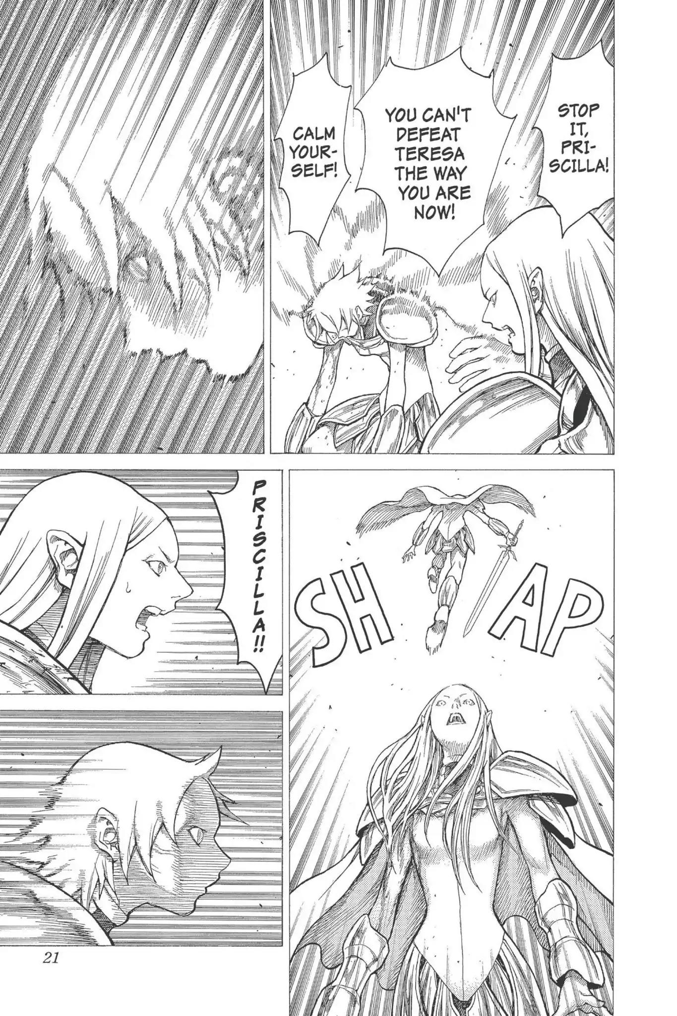 Claymore Chapter 22 page 21 - Chapter 22: Vol.5 Scene 22: Marked for Death, Part 5