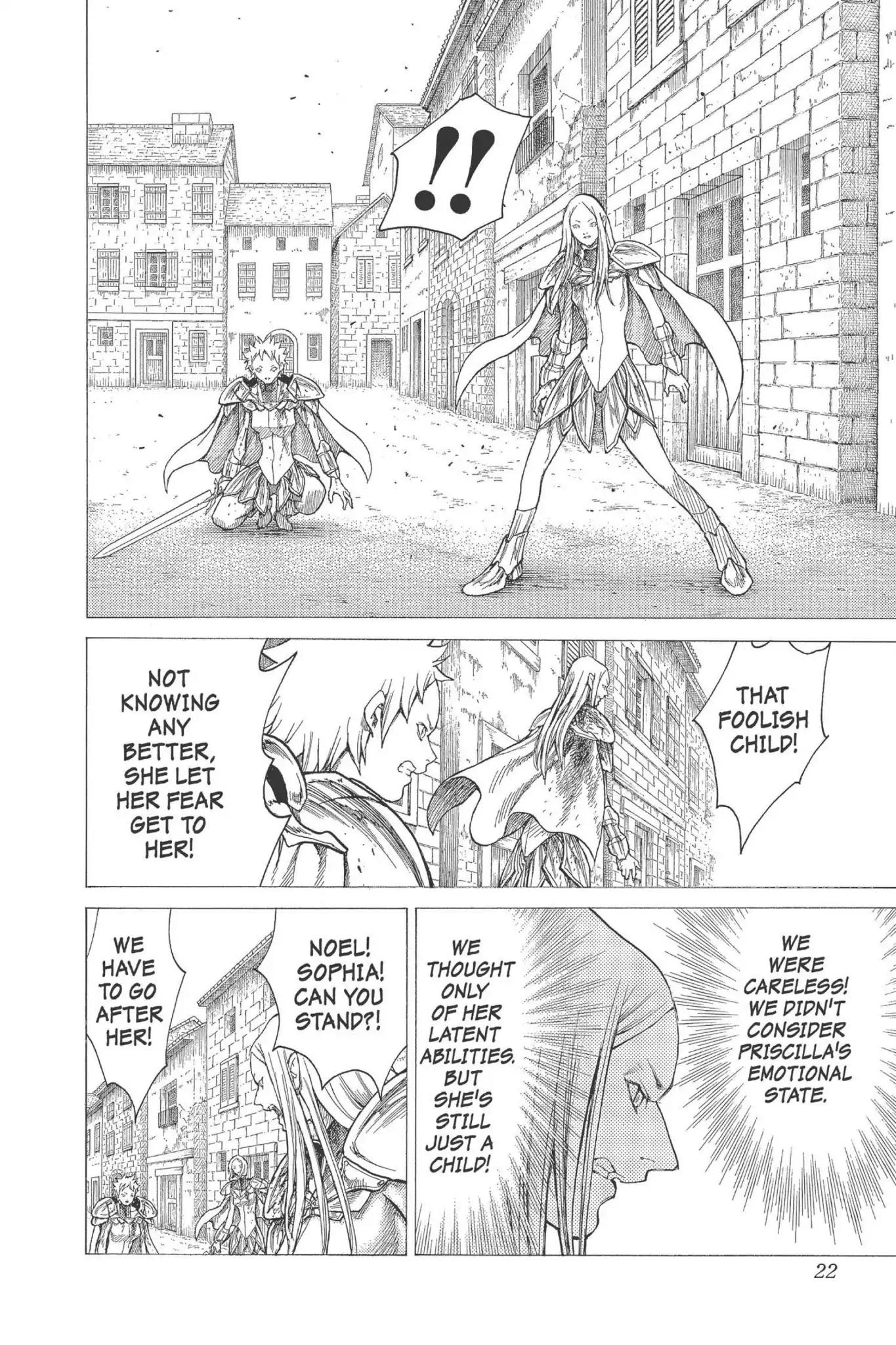 Claymore Chapter 22 page 22 - Chapter 22: Vol.5 Scene 22: Marked for Death, Part 5