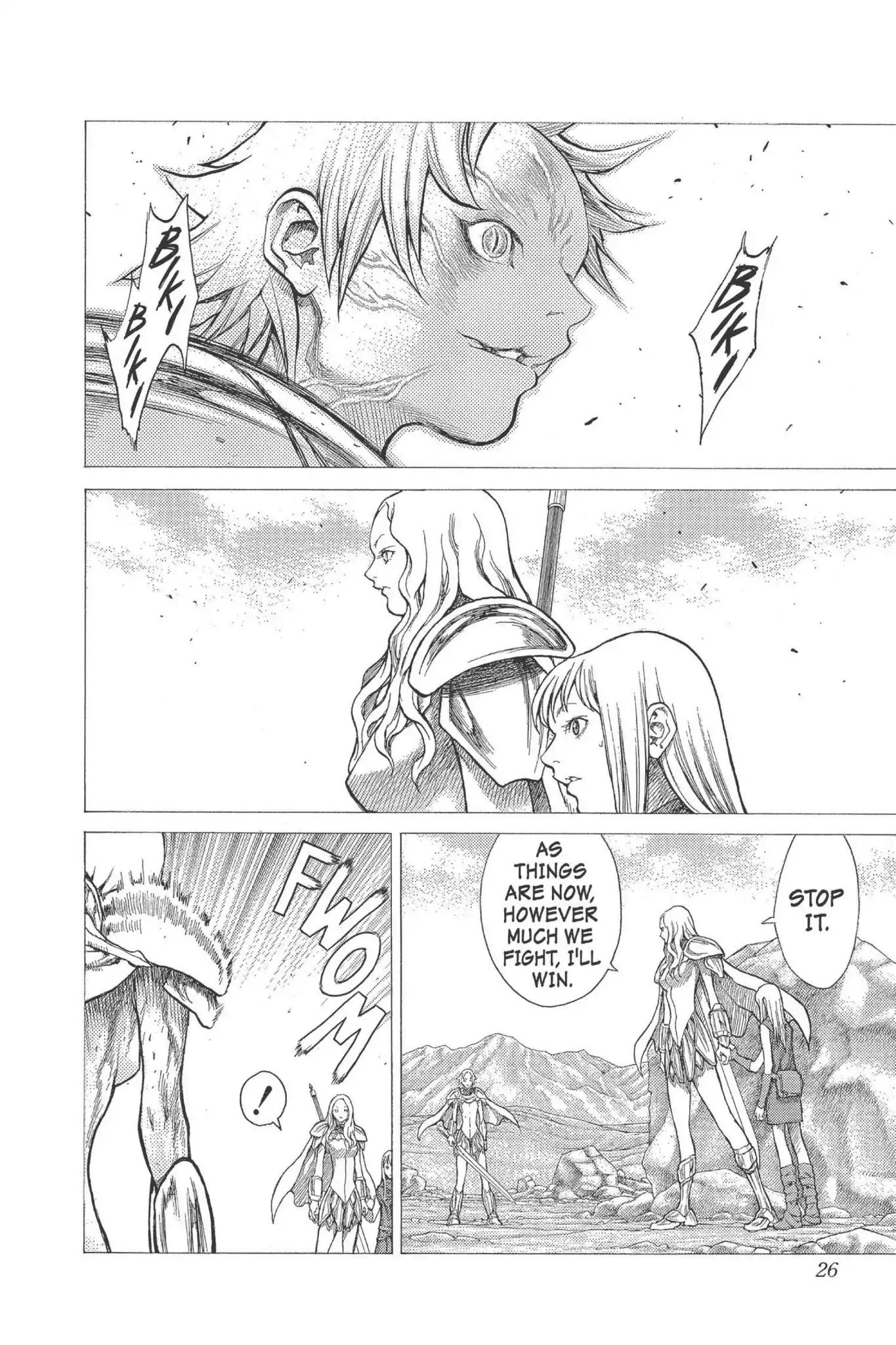 Claymore Chapter 22 page 25 - Chapter 22: Vol.5 Scene 22: Marked for Death, Part 5